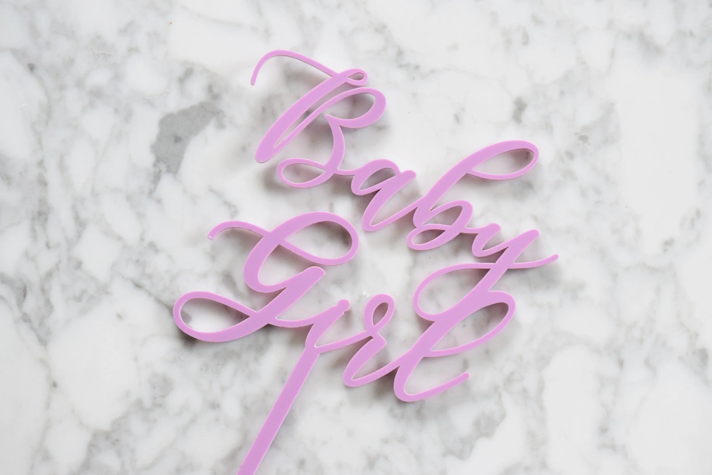 baby girl cake topper