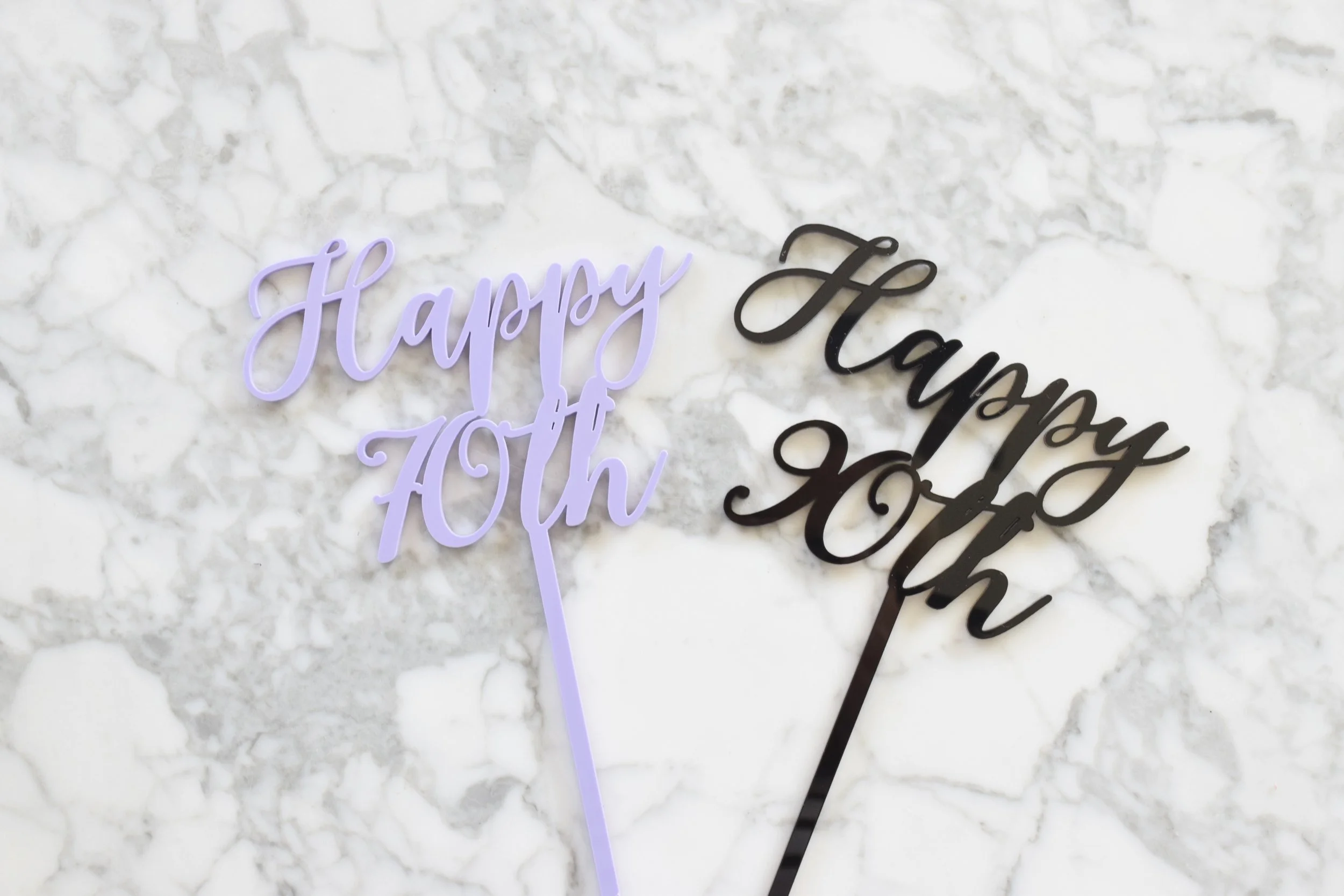 happy "number" cake topper