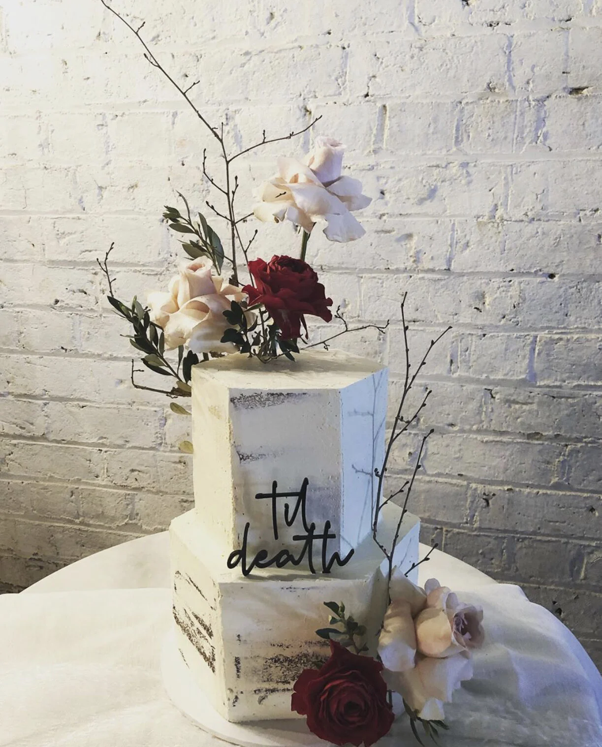 til death cake topper