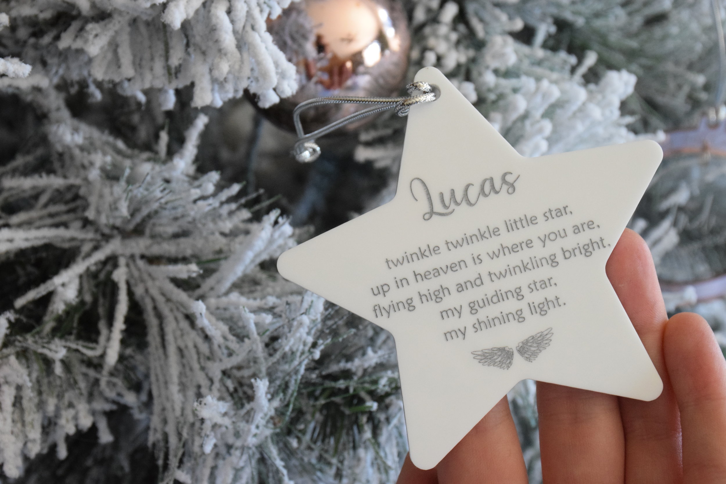 memorial star ornament