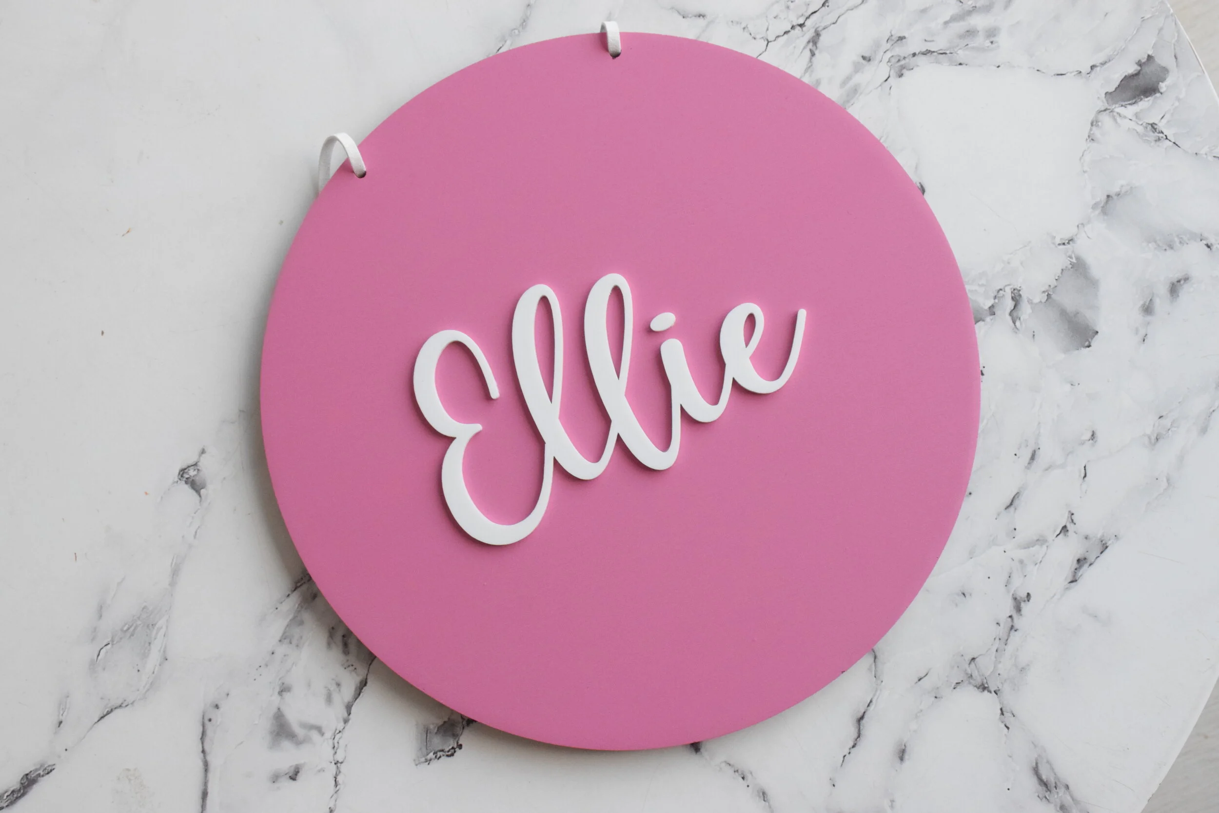 kids full painted wall plaque with 3D name