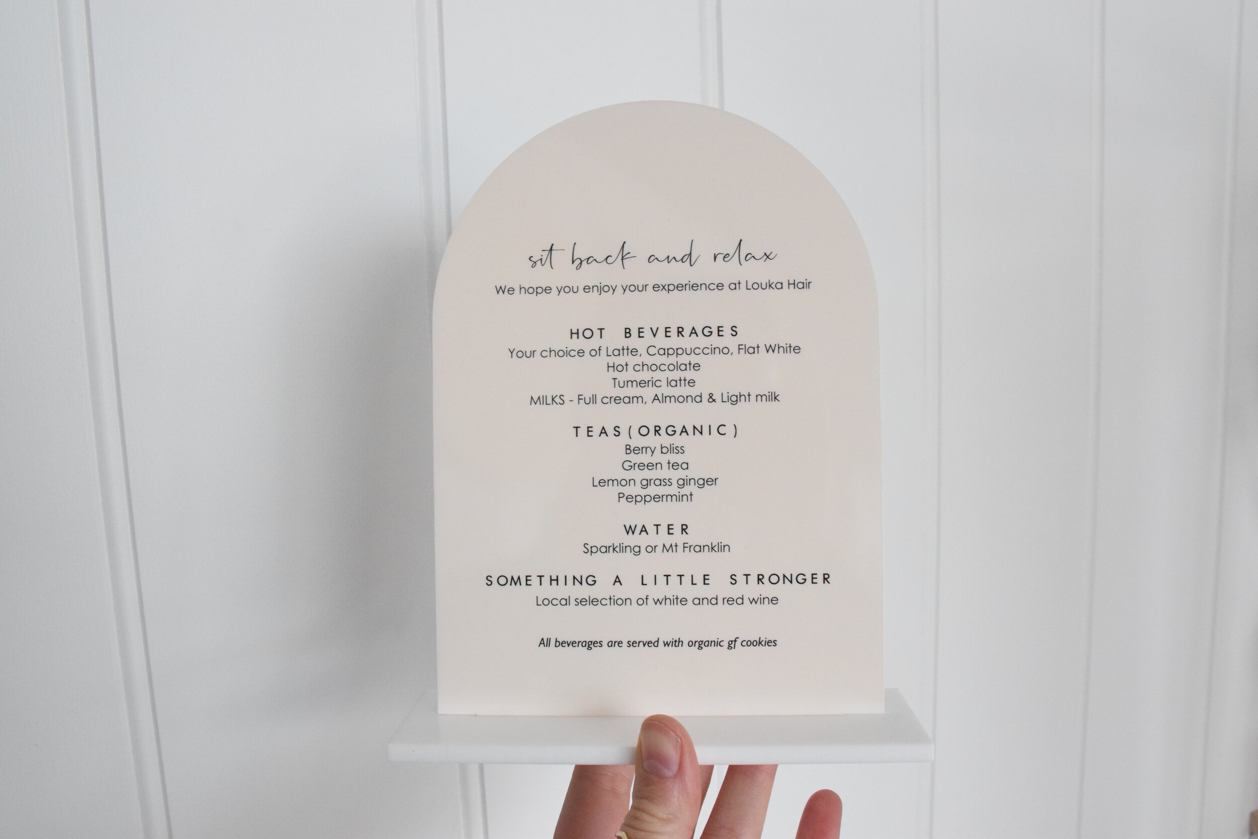 drink menus