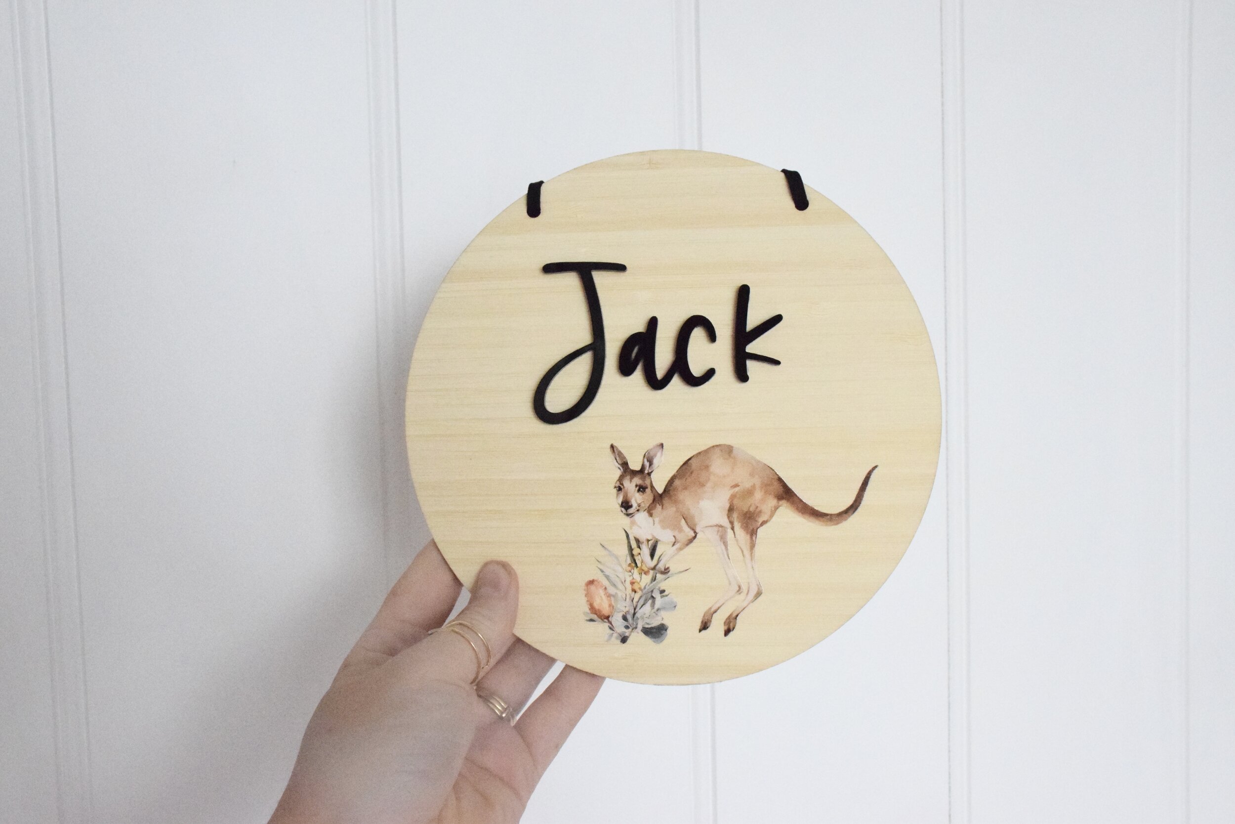 Australian animal name plaques