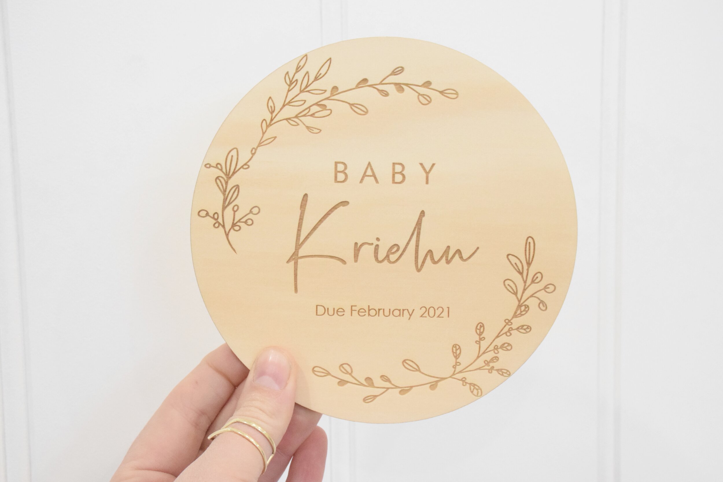 pregnancy announcement with last name