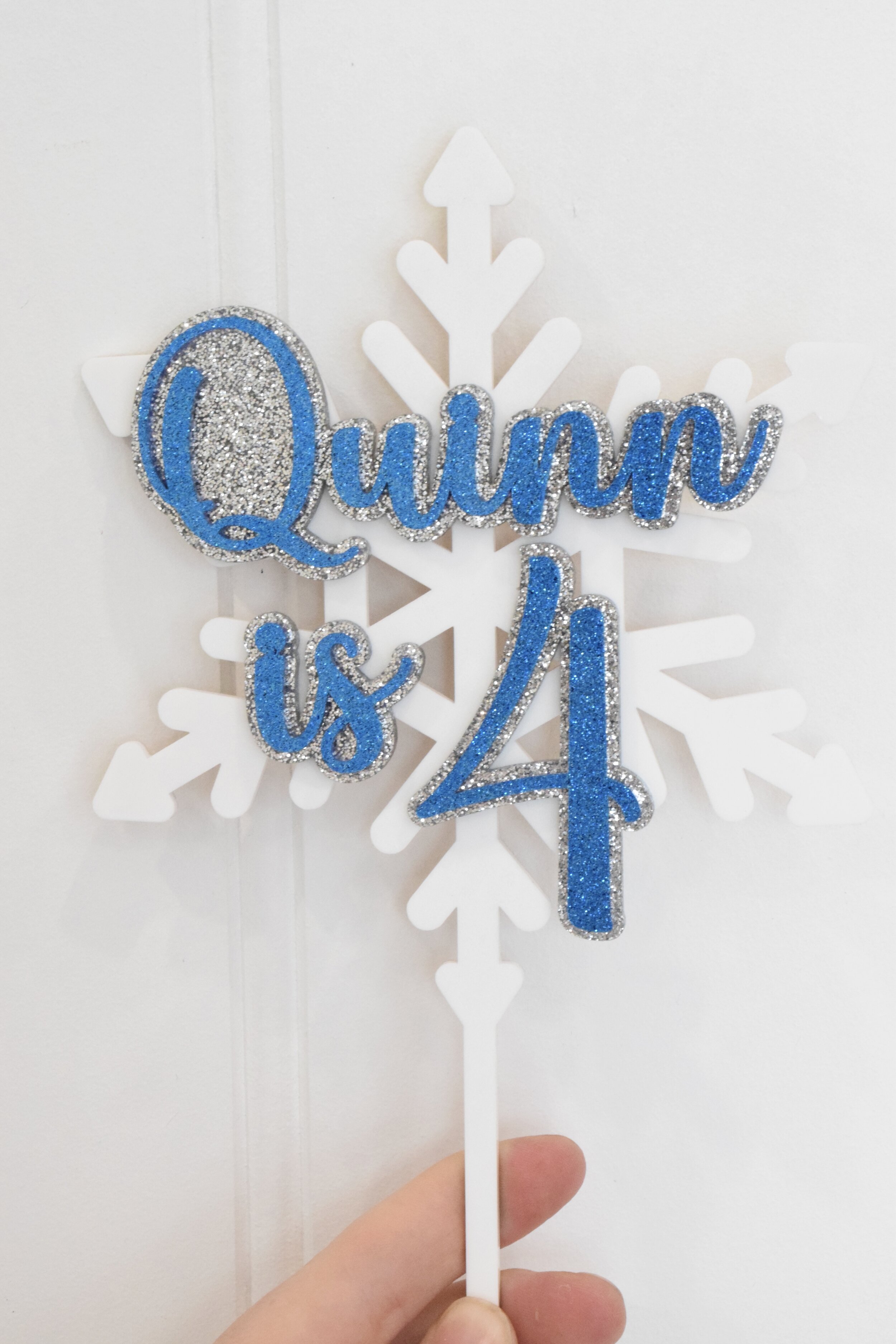 frozen theme cake topper