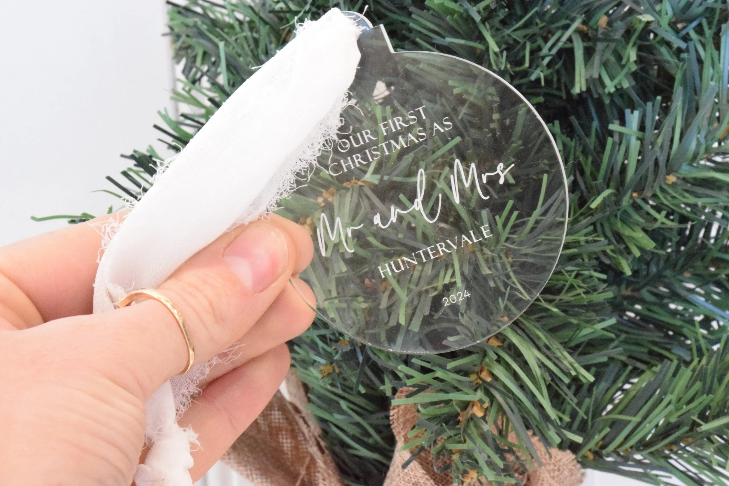 first christmas as mr and mrs ornament