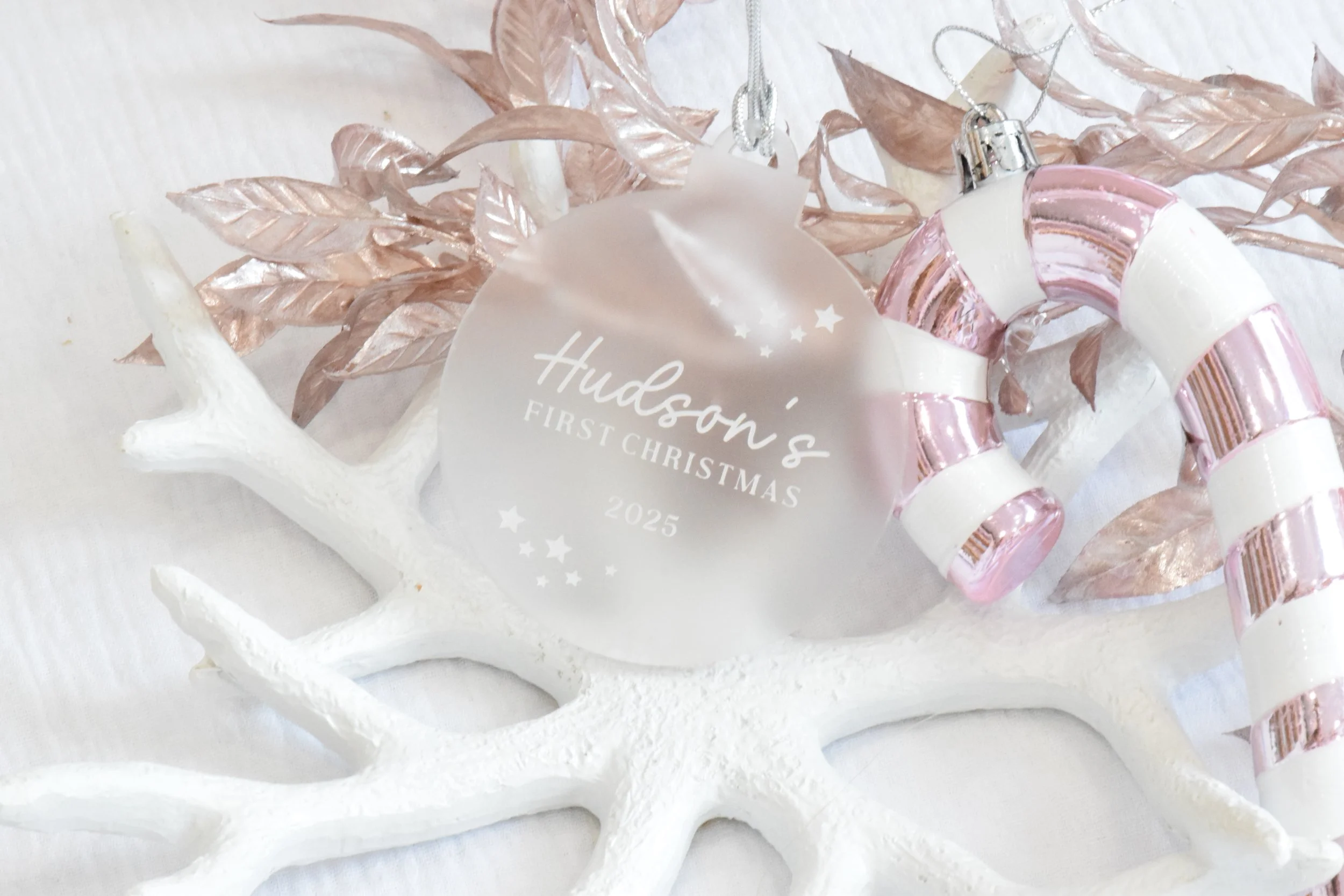 first Christmas ornament with stars