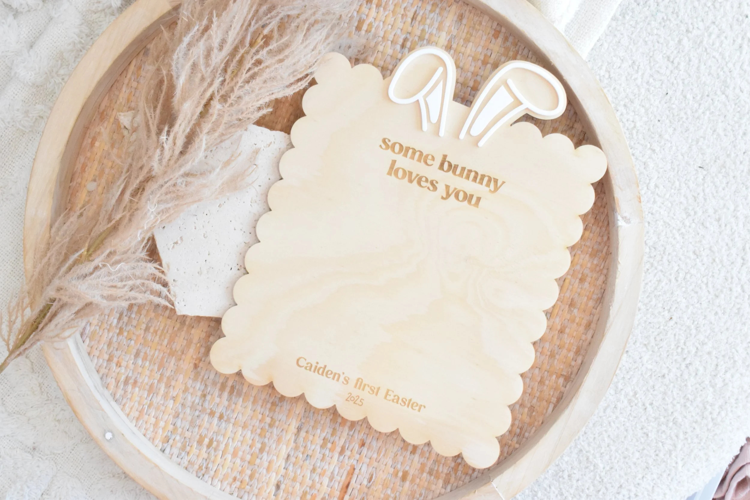 hand or foot print easter sign