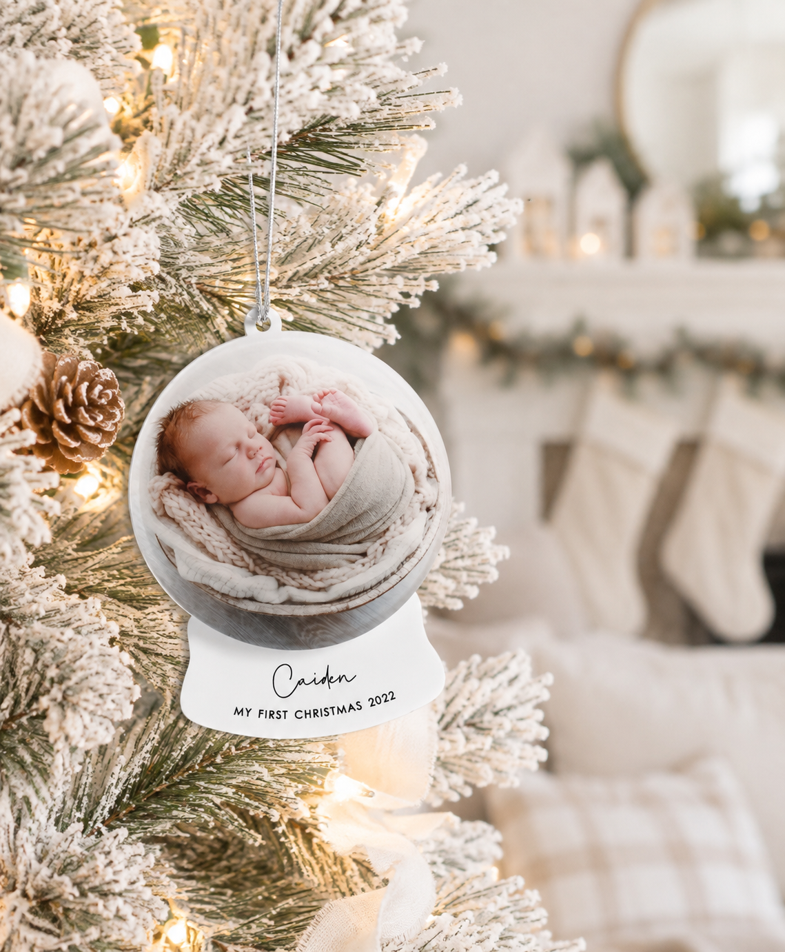 snow globe with photo