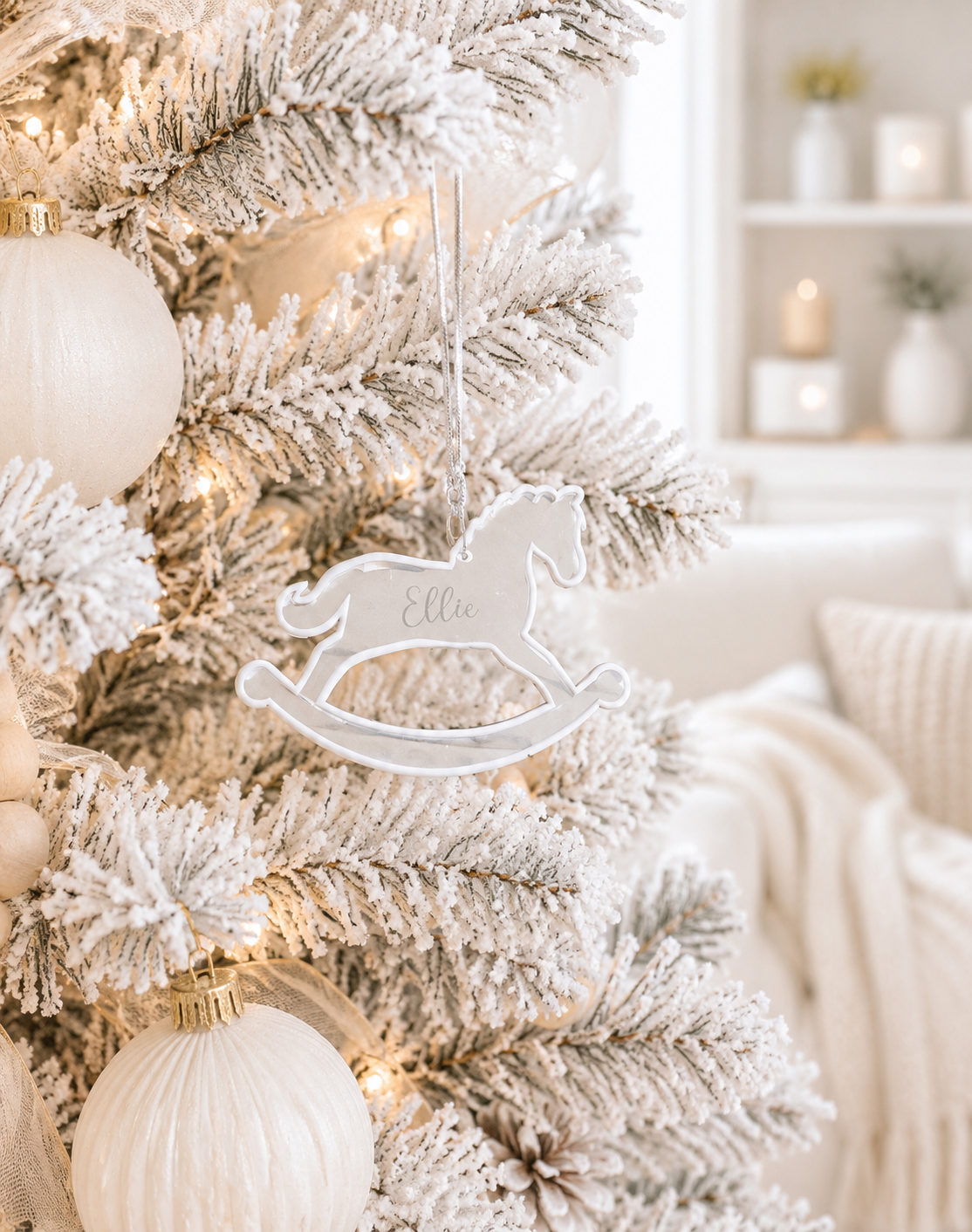Christmas deco rocking horse