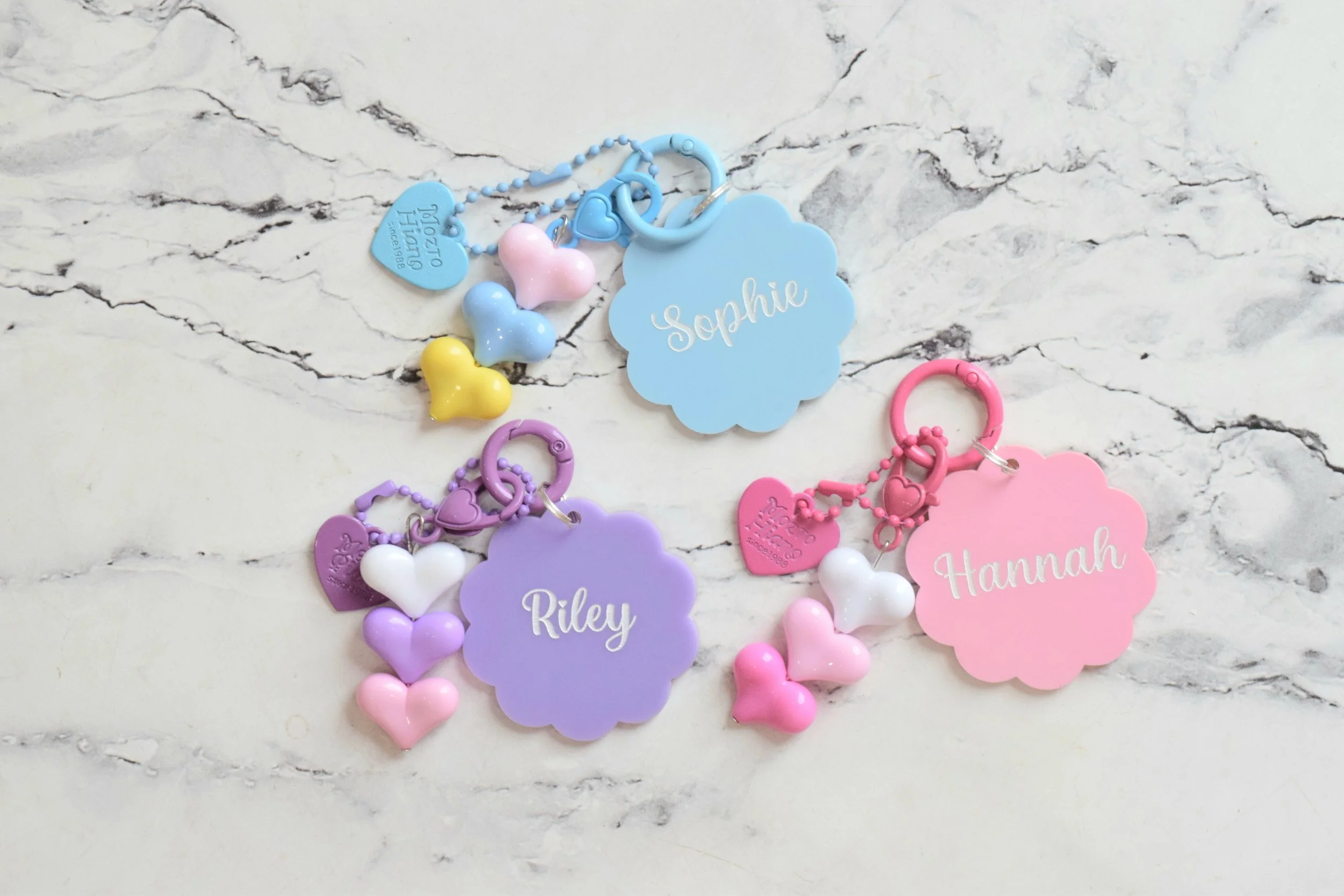 Love heart design  bag tag