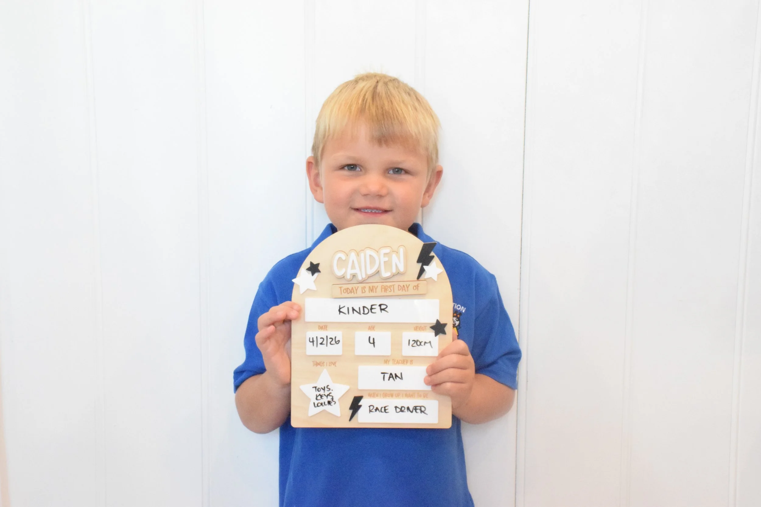 back to school board lightning bolt design