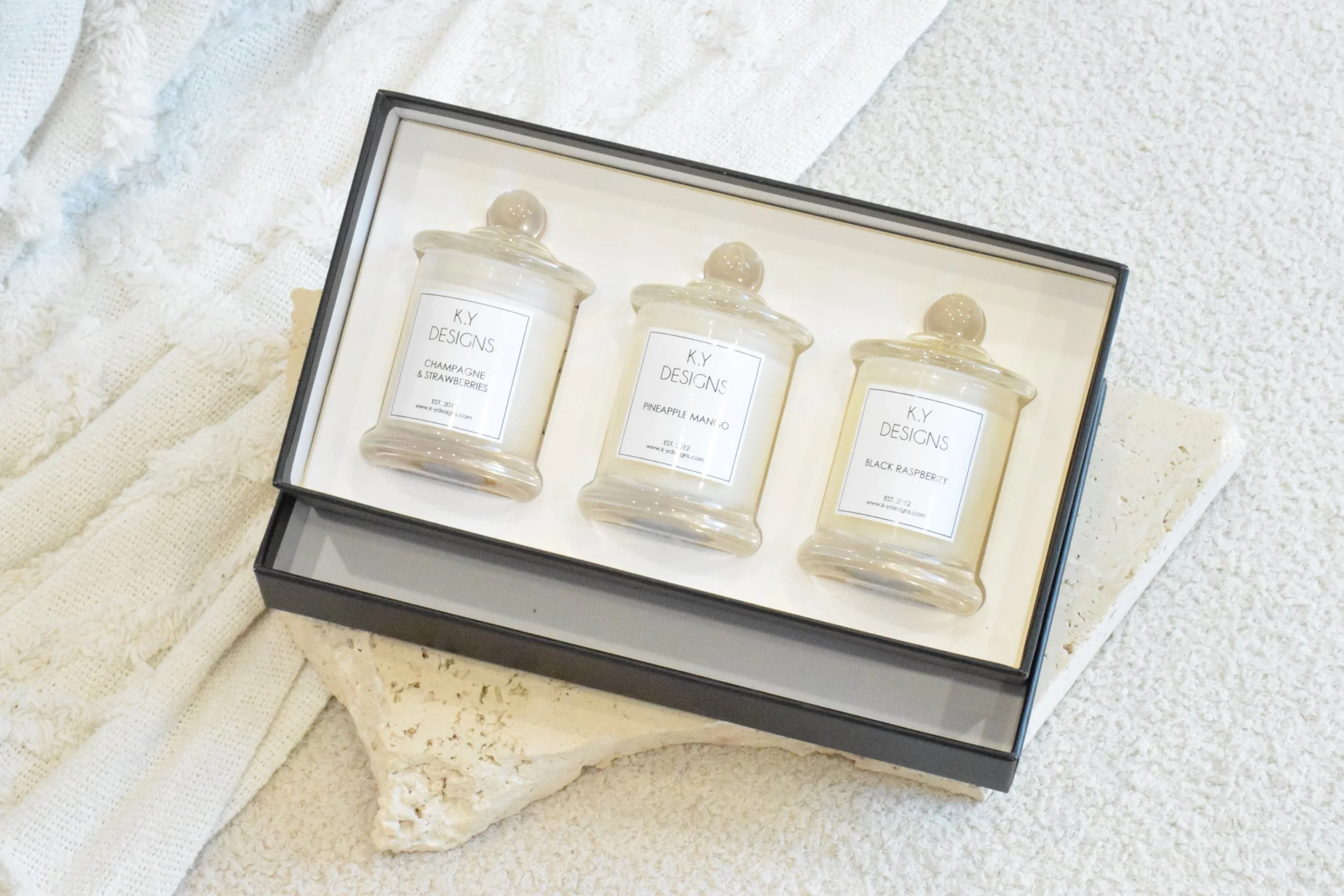 set of 3 candle set