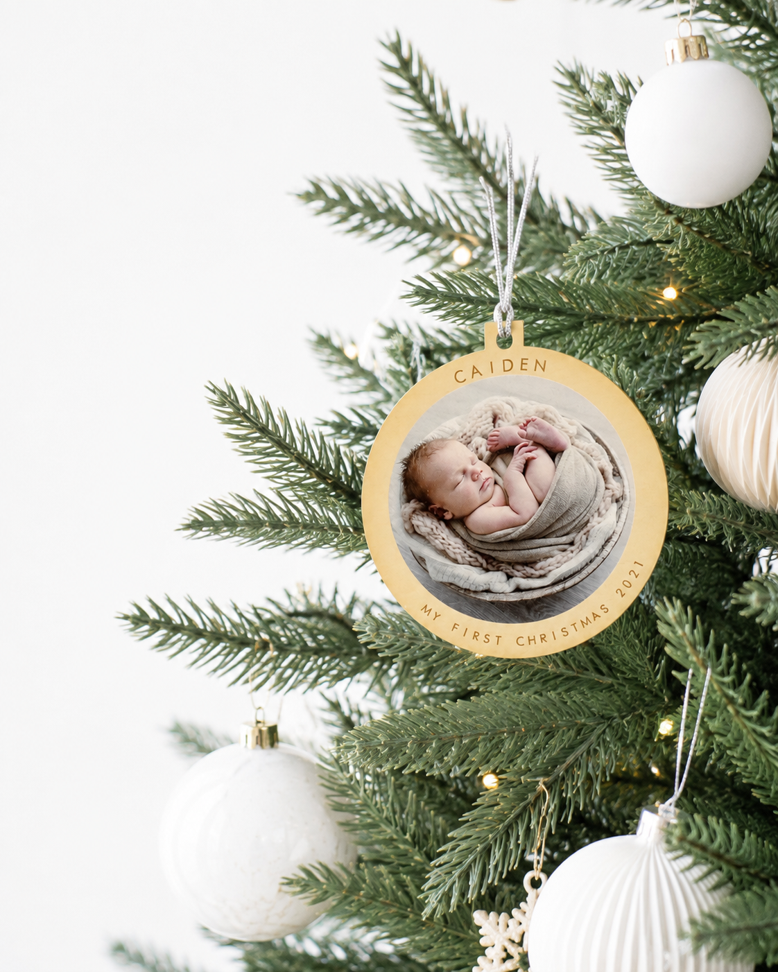 christmas ornament with photo