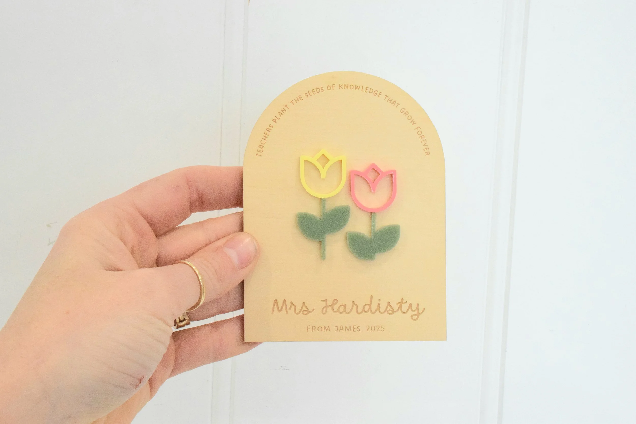 tulip plaque