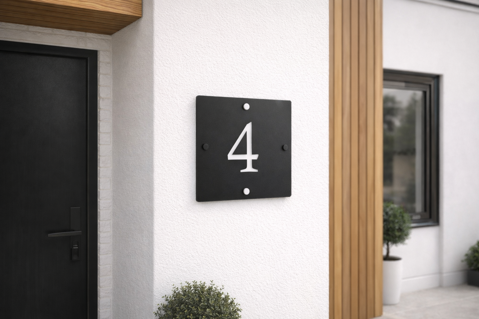 House plaque square 18x18cm