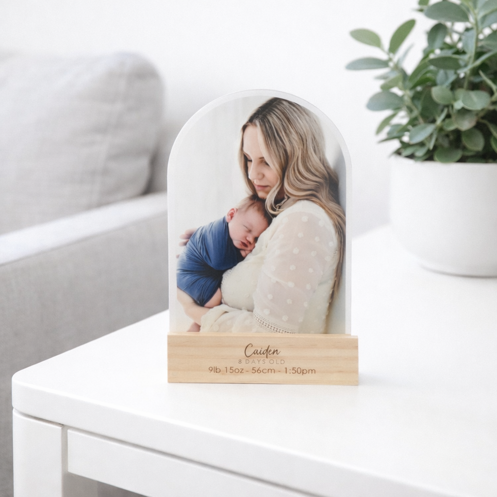 arch shape photo on acrylic