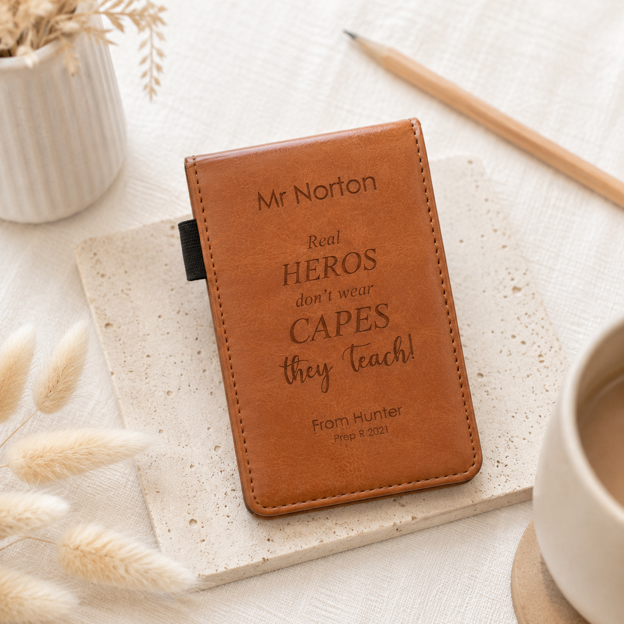 leather cover pocket notebook