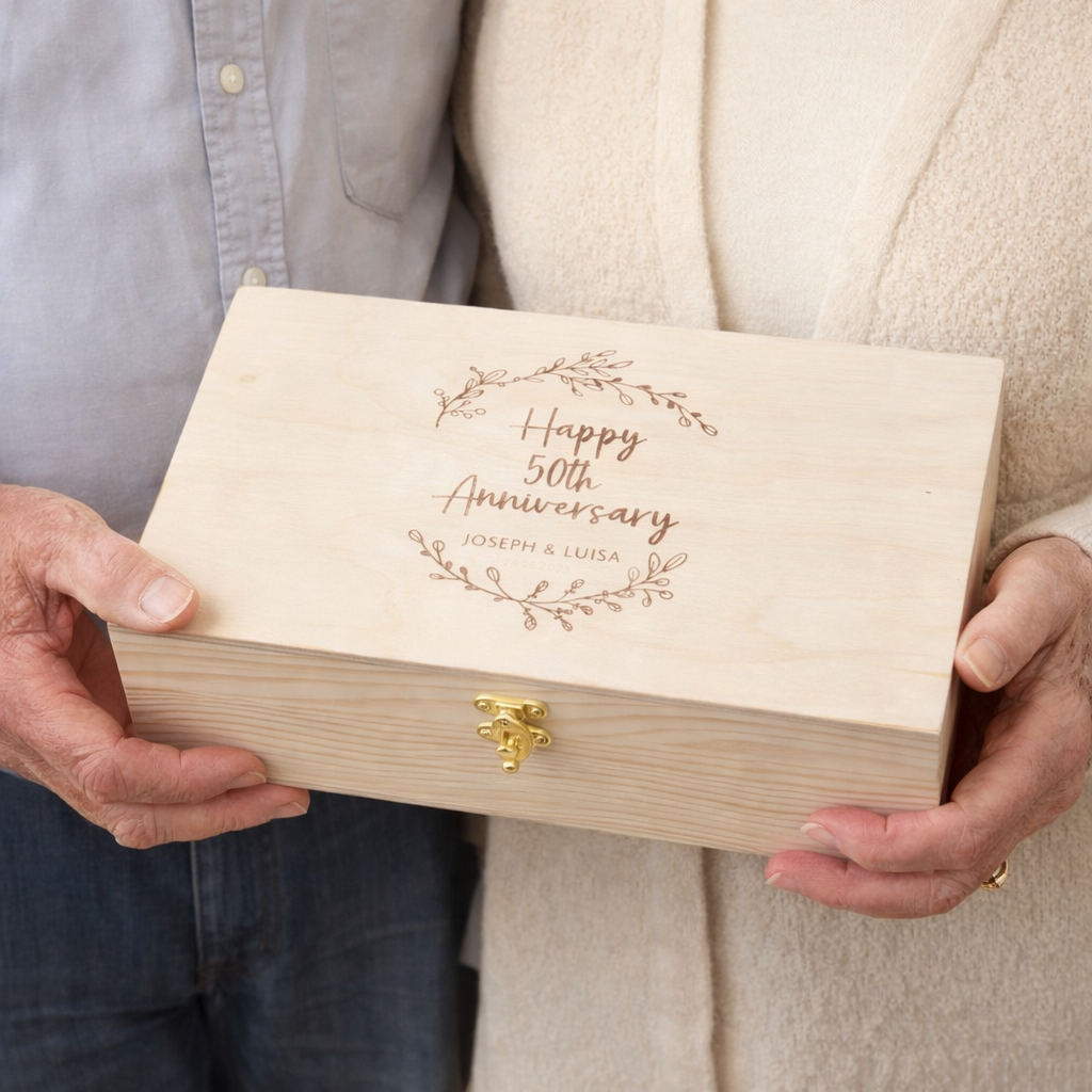 medium keepsake box hinge lid