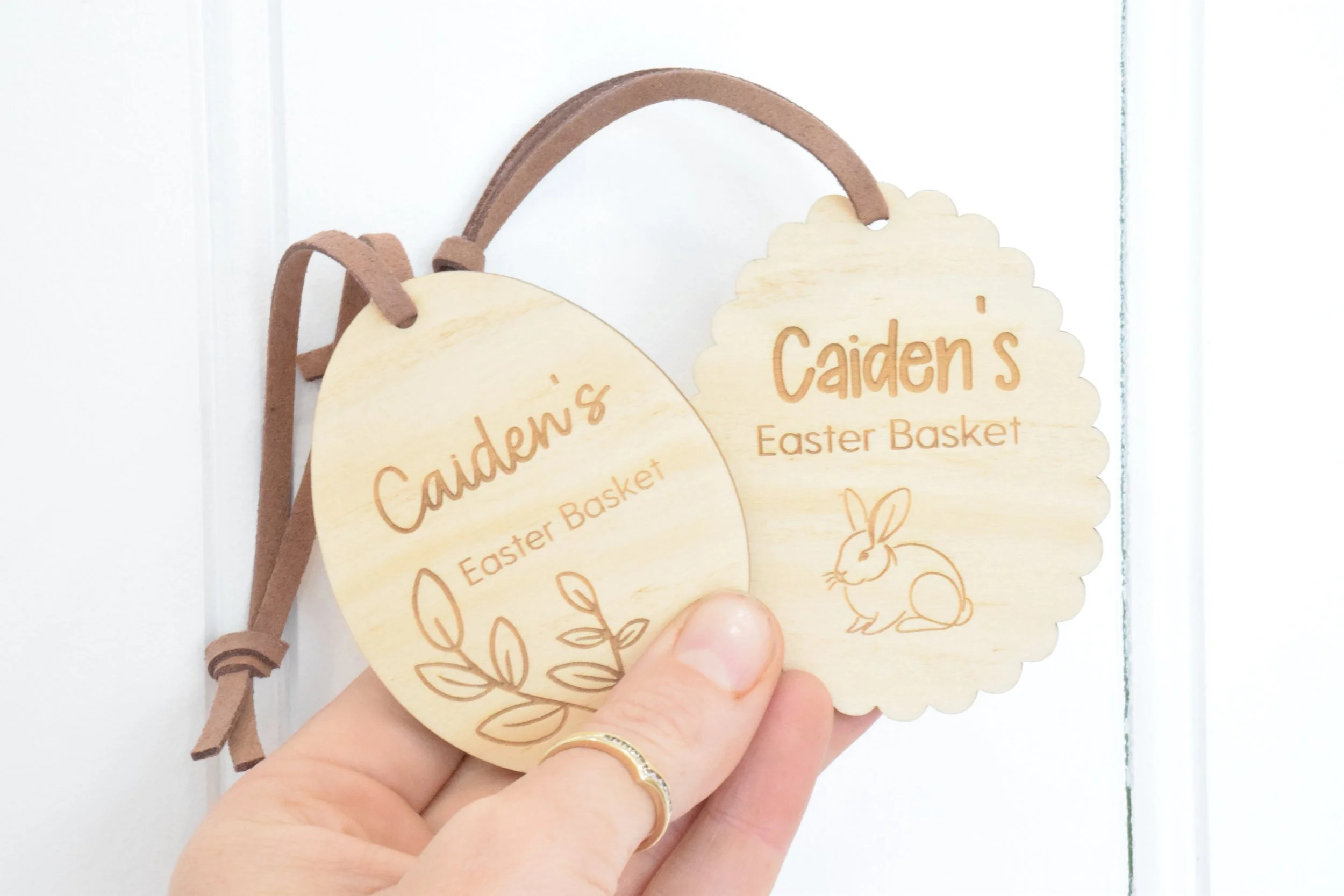 engraved easter tag