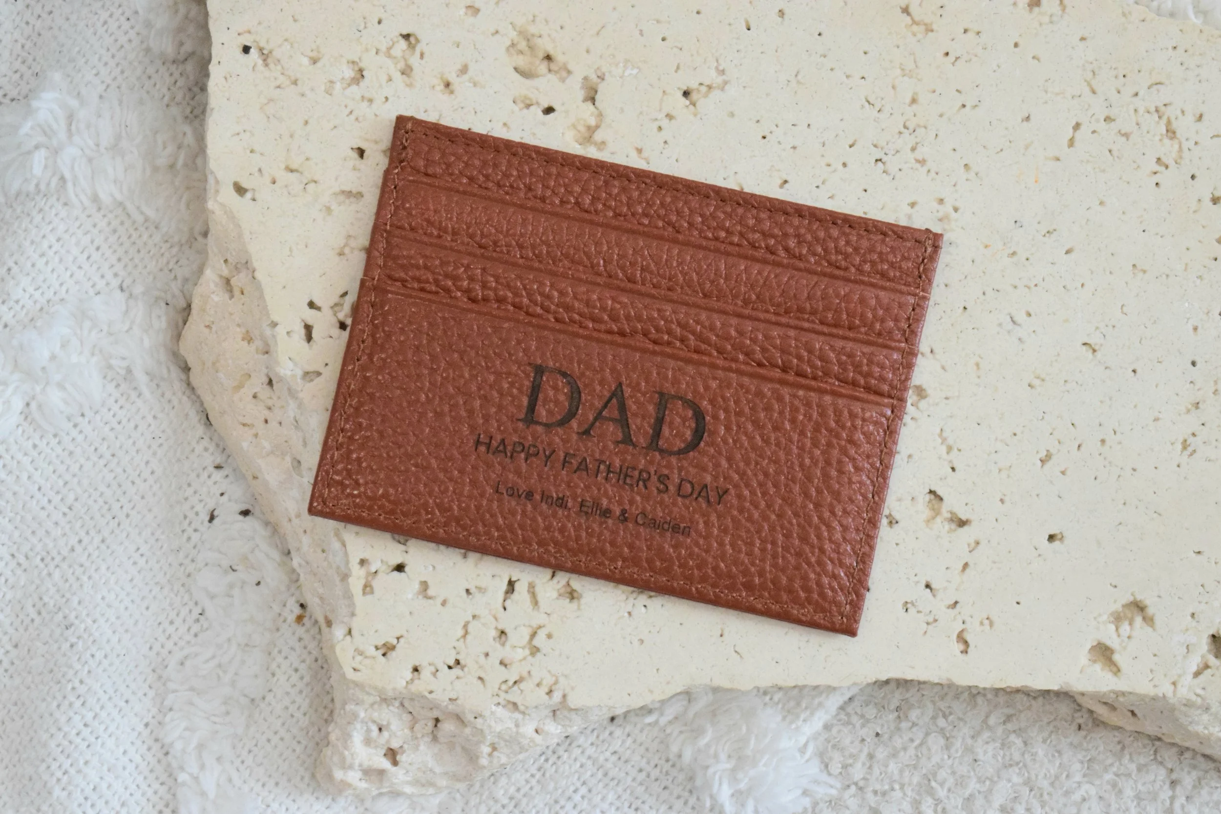 Leather card holder