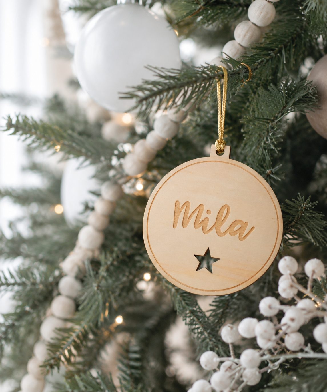 christmas ornaments with cut out star