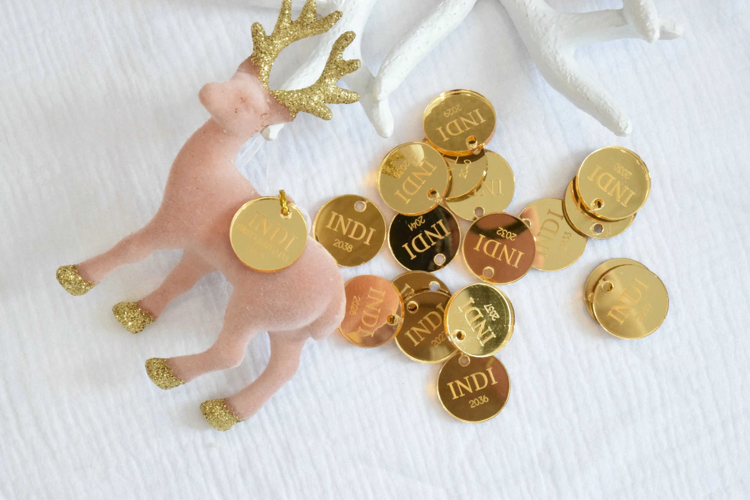 Christmas ornament tags