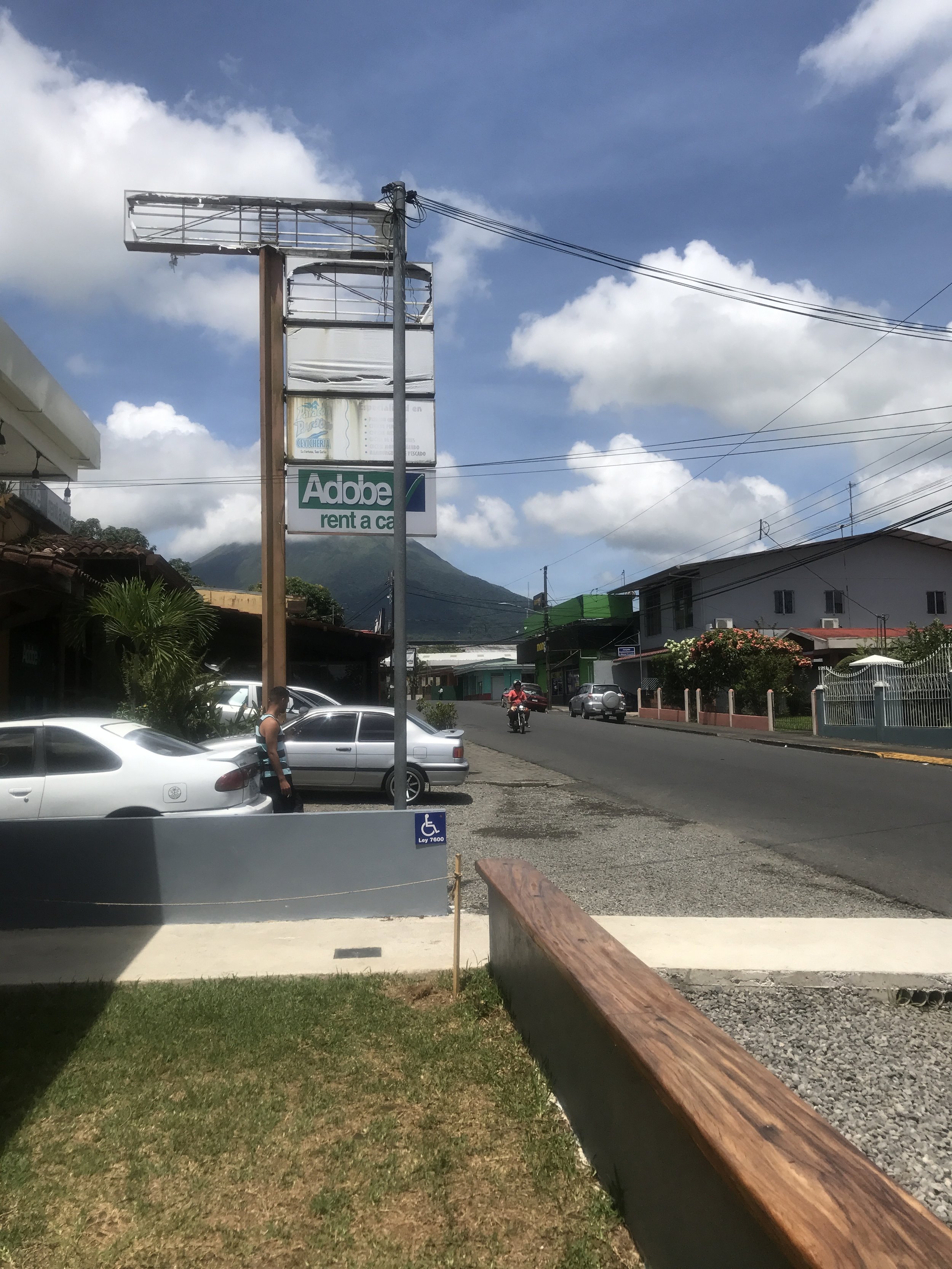 View of Arenal from outside Selina
