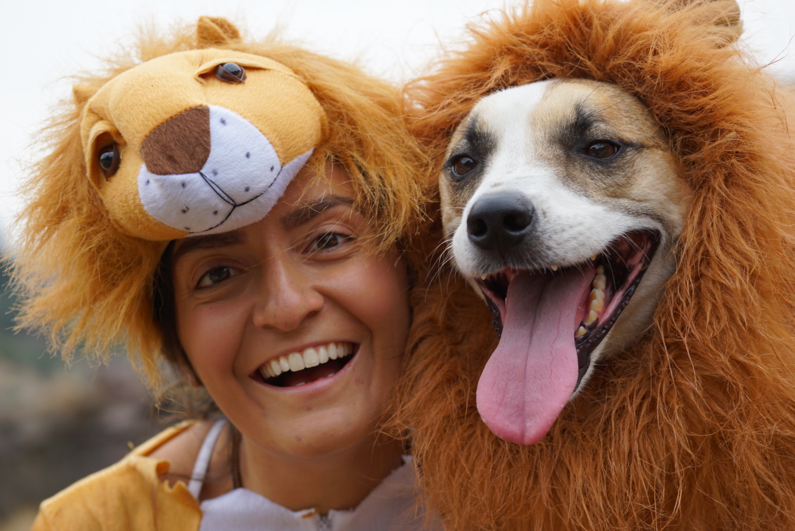 With my mane girl Juniper. I'd be lion if I didn't say she's the love of my life! 