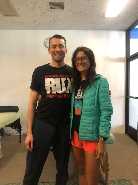 Julio from is an angel! He deals with my squirming around the table during massages and gives me great tips to workout these tight muscles.