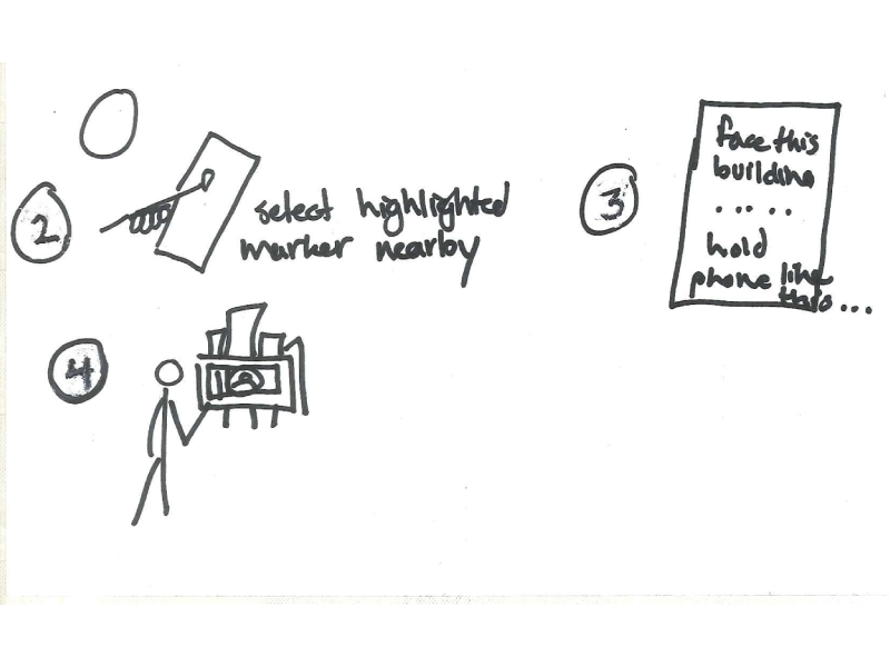 Initial user flow explorations: Activating video. 