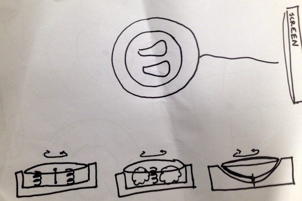 Initial sketches of possible designs.
