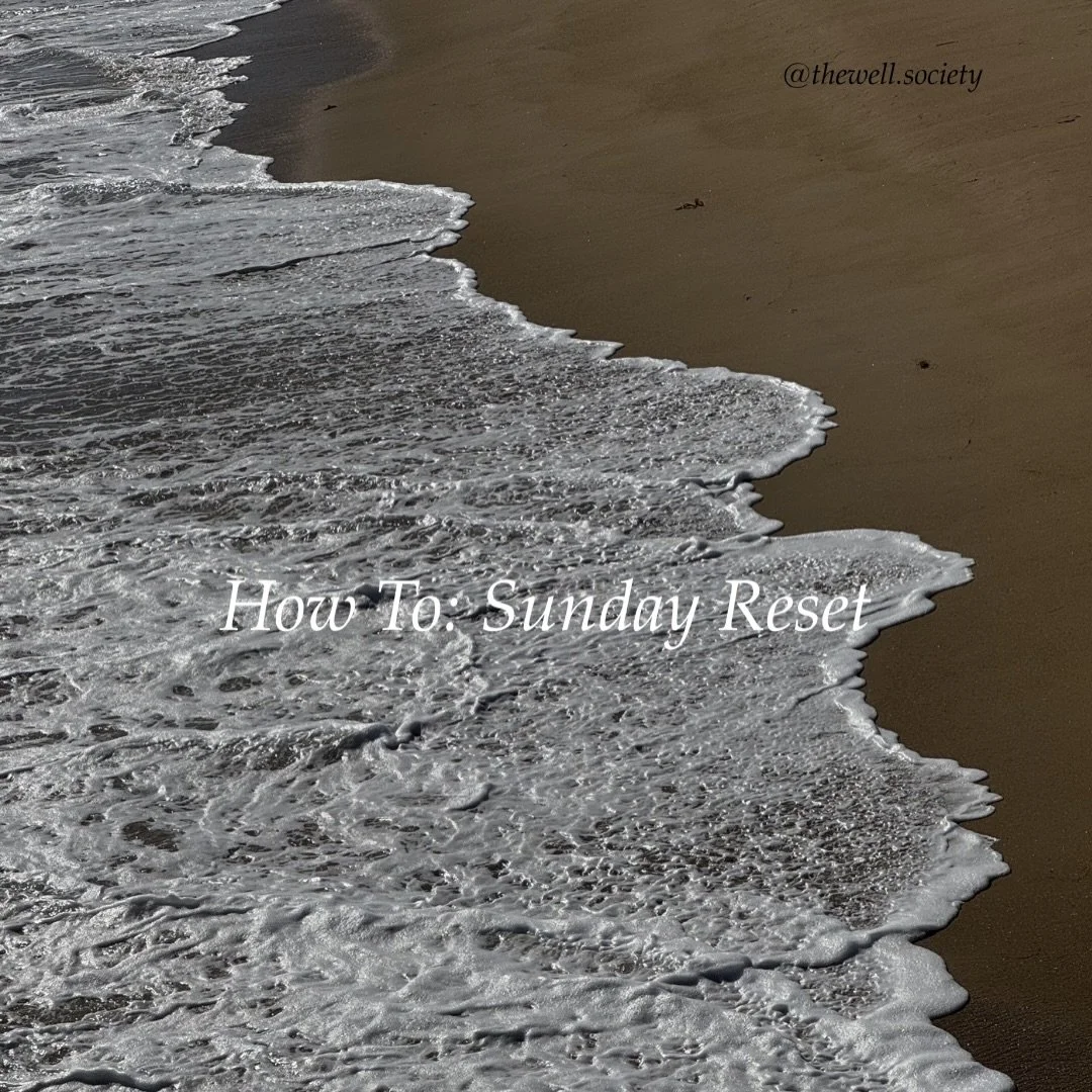 most sunday resets look like productivity prep. this one is about something quieter.

your body runs on circadian cues: light, timing, temperature, movement, and the people around you. sunday is just a good day to remind it what rhythm feels like bef