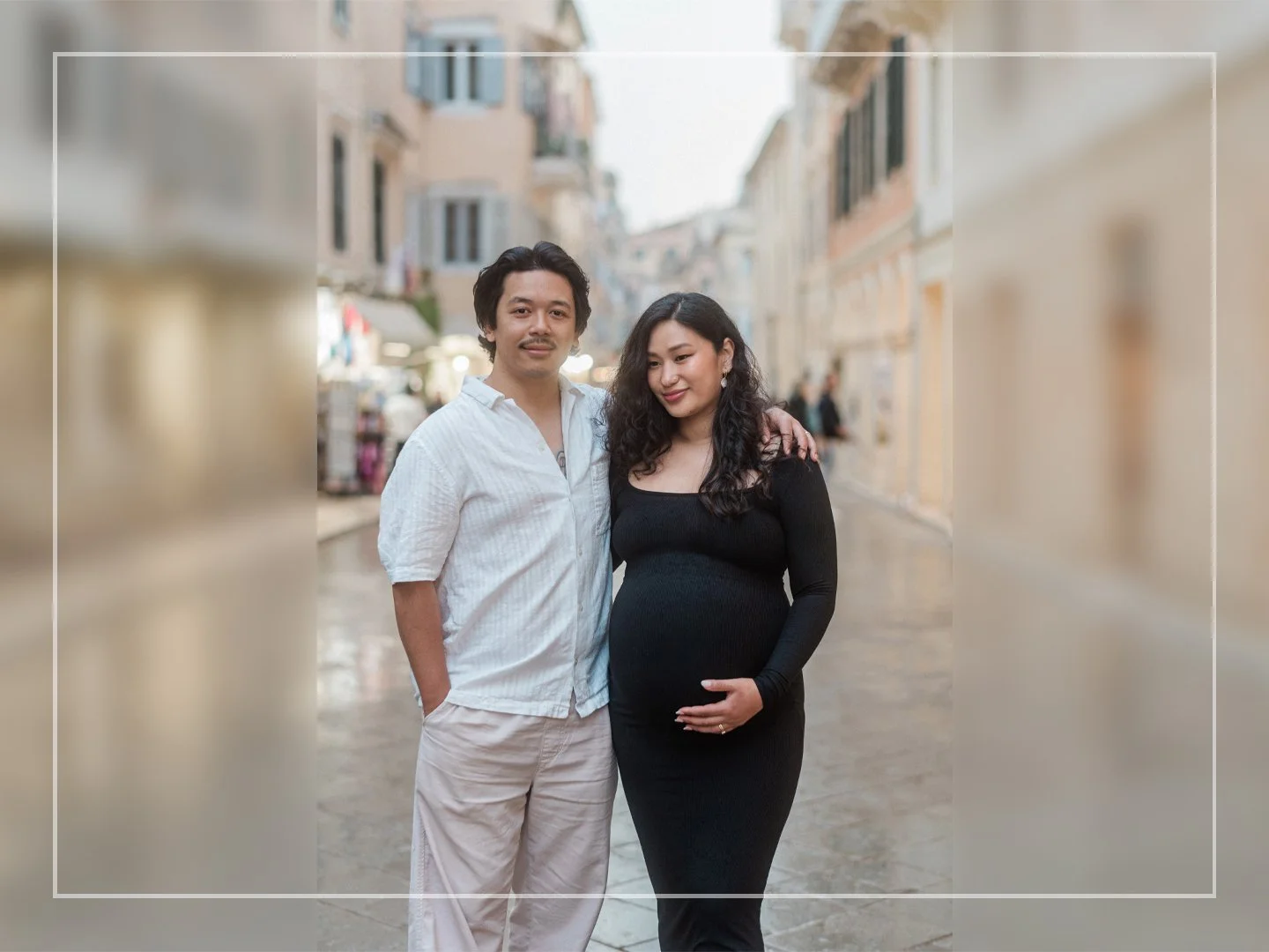 Maternity photography in Corfu
