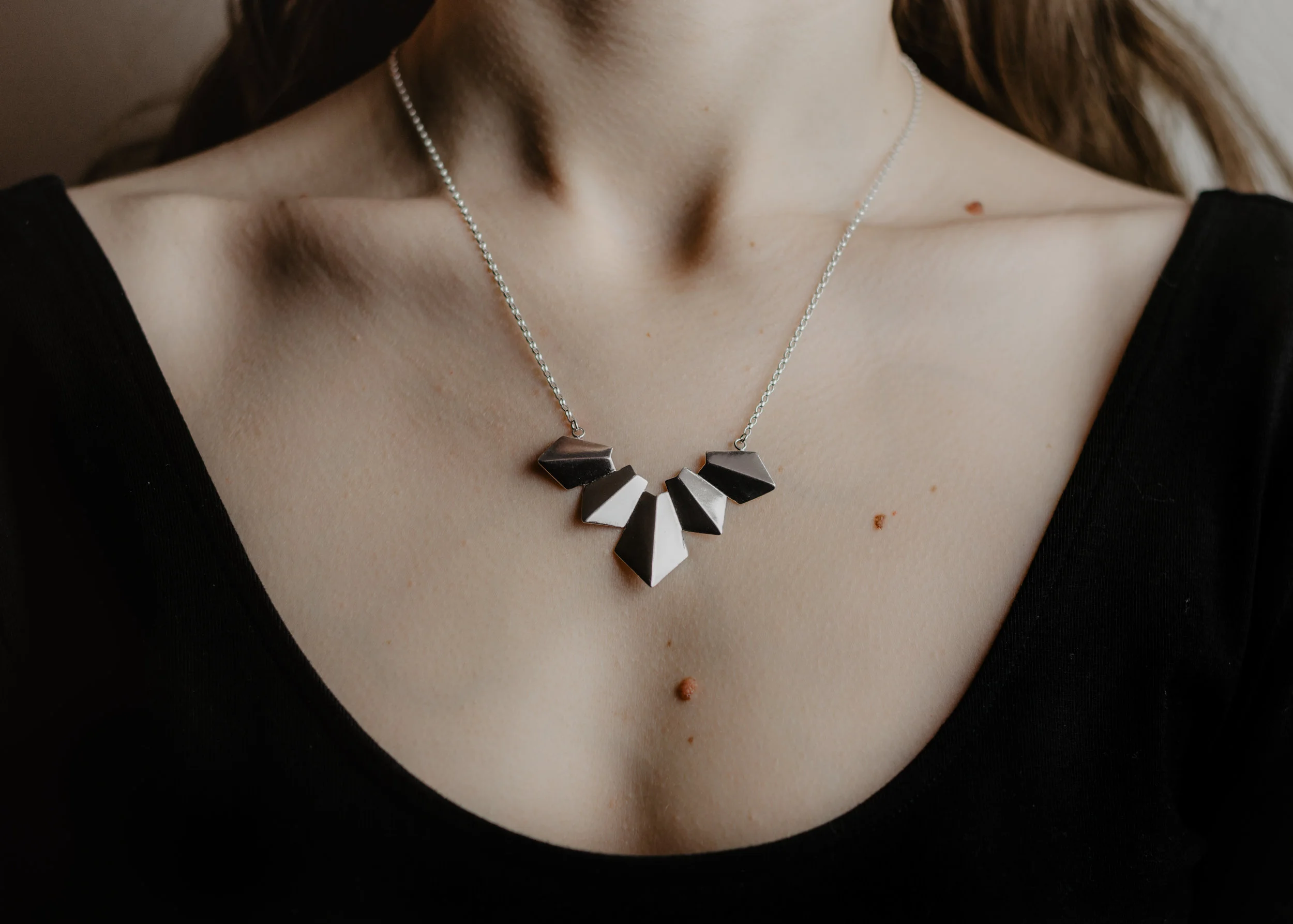 Kate McLaughlin Jewellery Origami necklace 5 piece