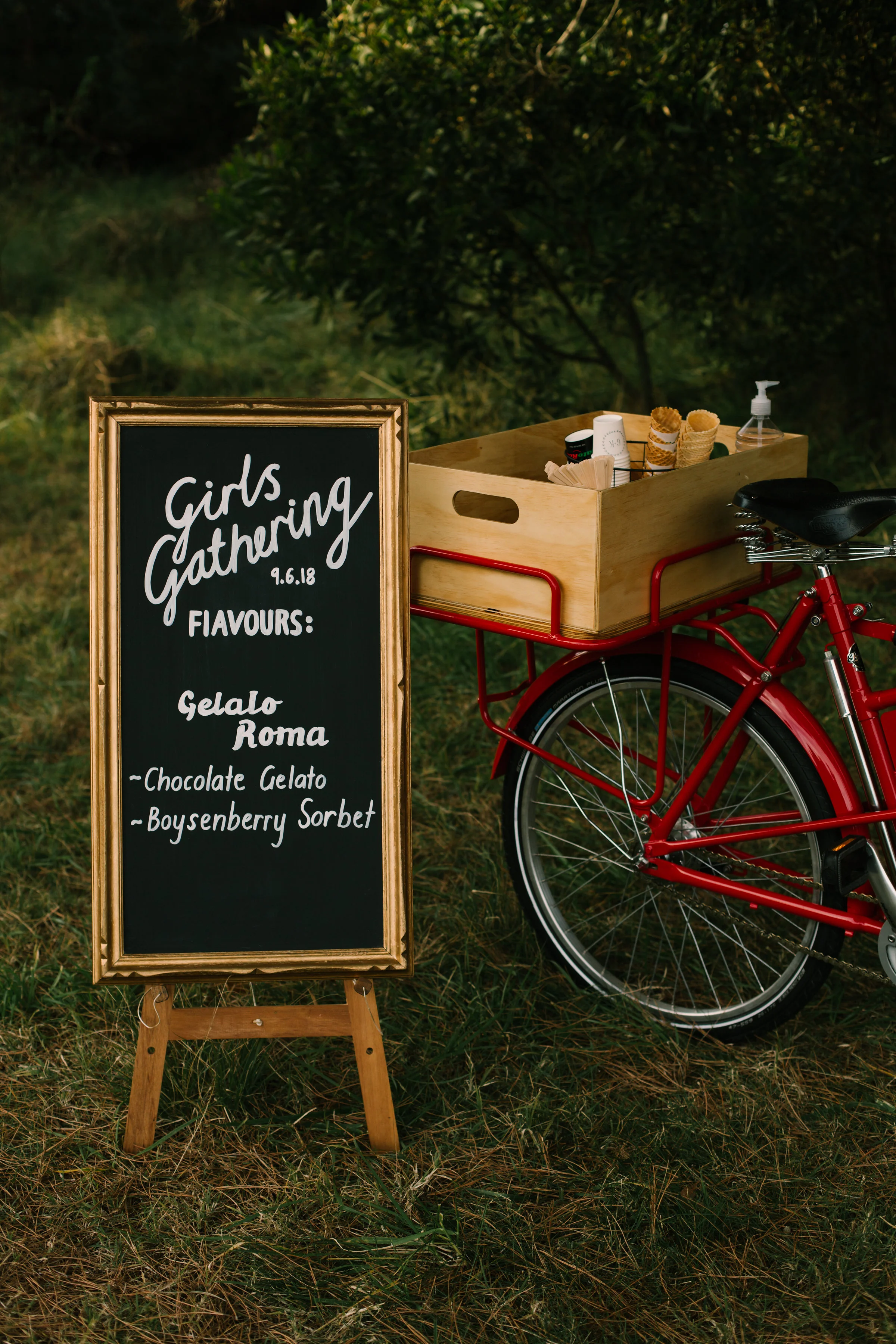 Icicle Tricycle Custom Chalkboard Menu