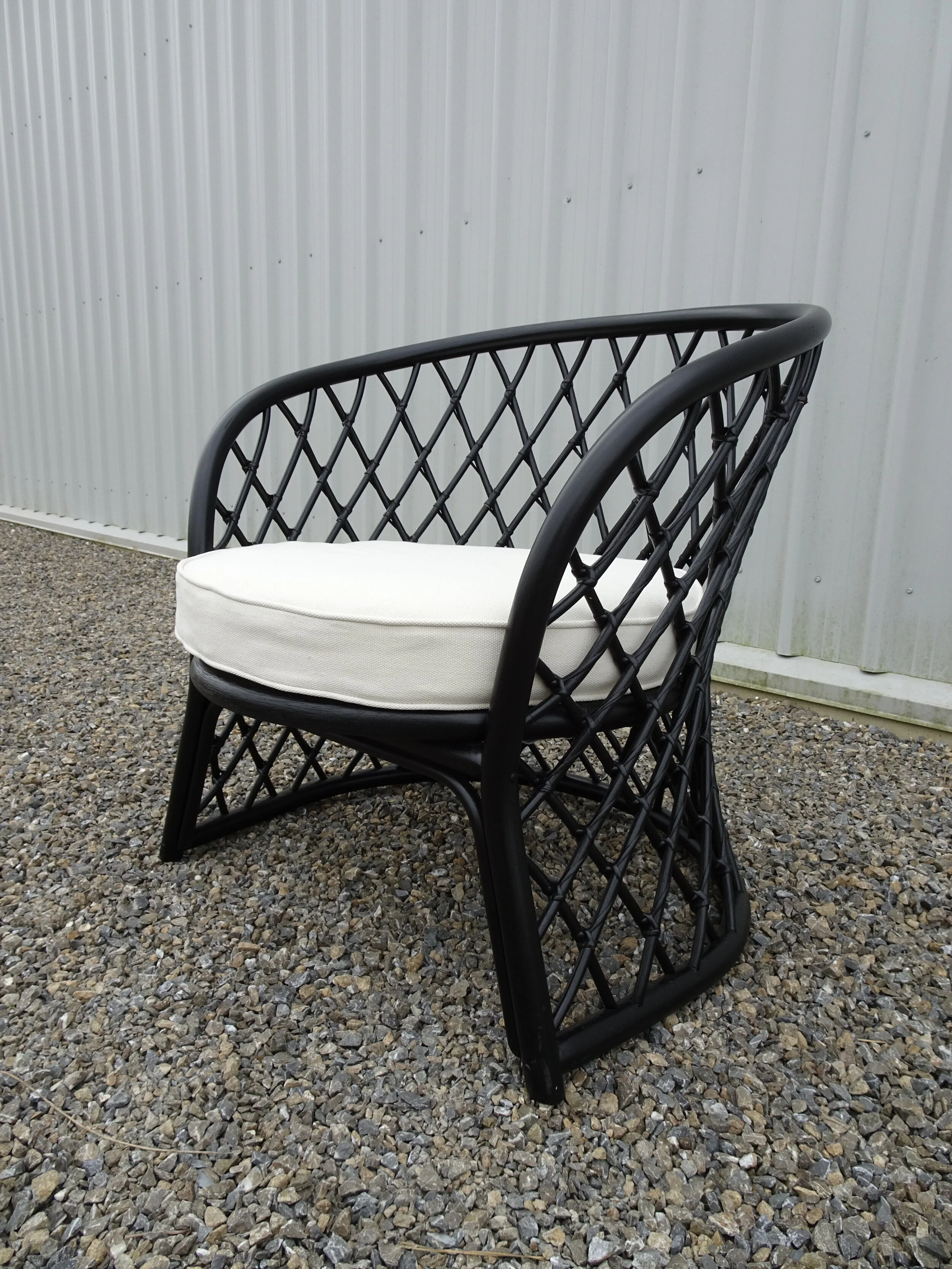 Black Cane Armchair — GK Events Hire