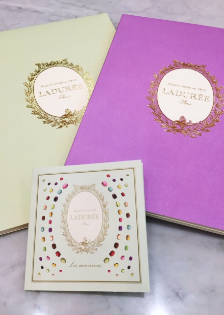 Food, Drink and Macaroon Menu at Ladurée Tea Salon in Toronto