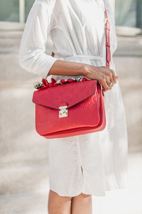 A White Summer Dress and Bright Red Bag — Lifestyle & Trotting