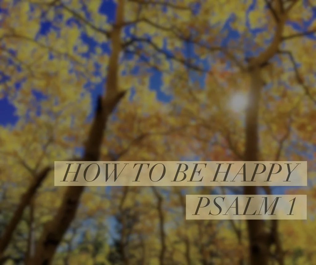Psalm 1: How to be Happy