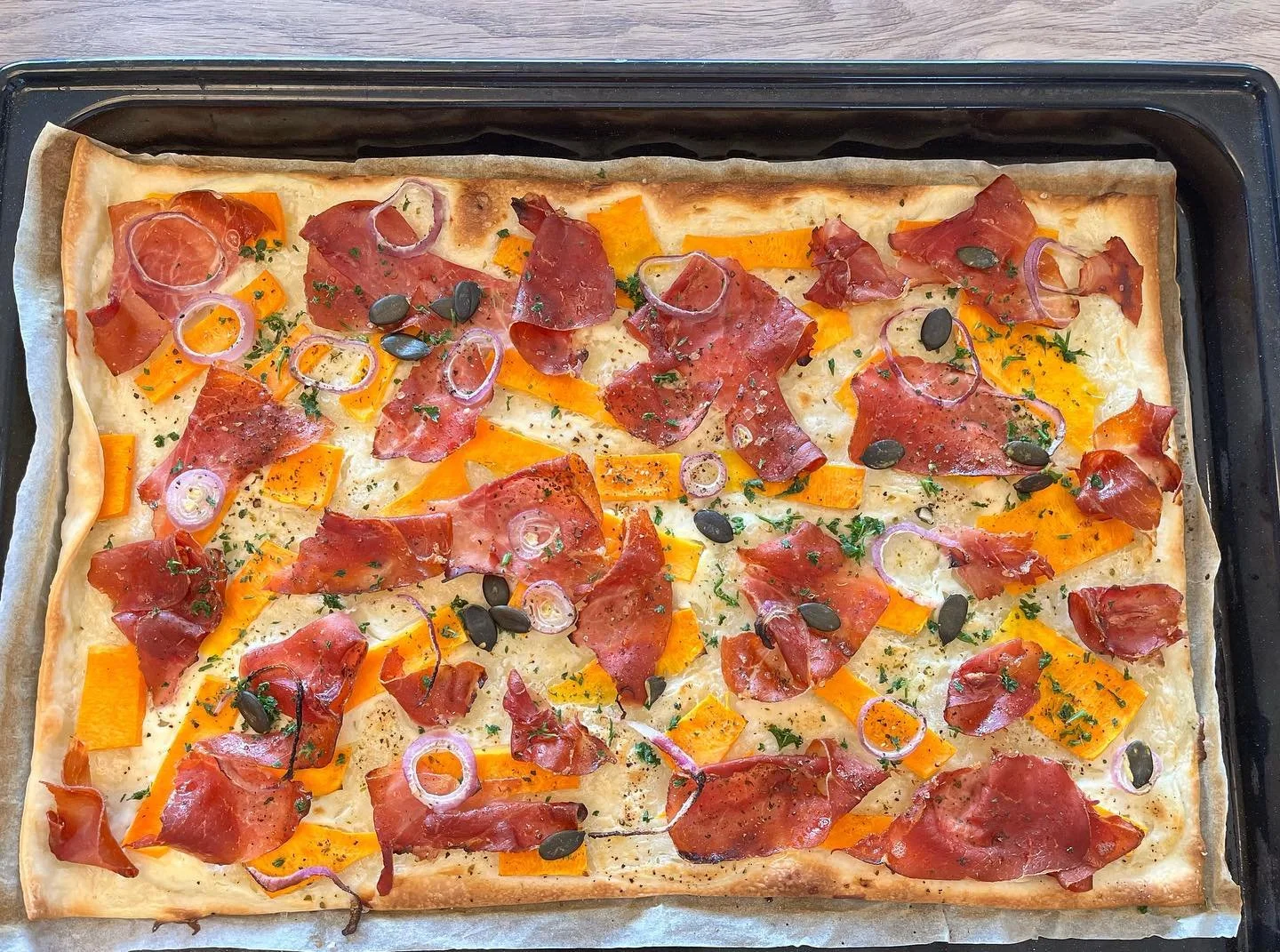 Herbstlicher Flammkuchen