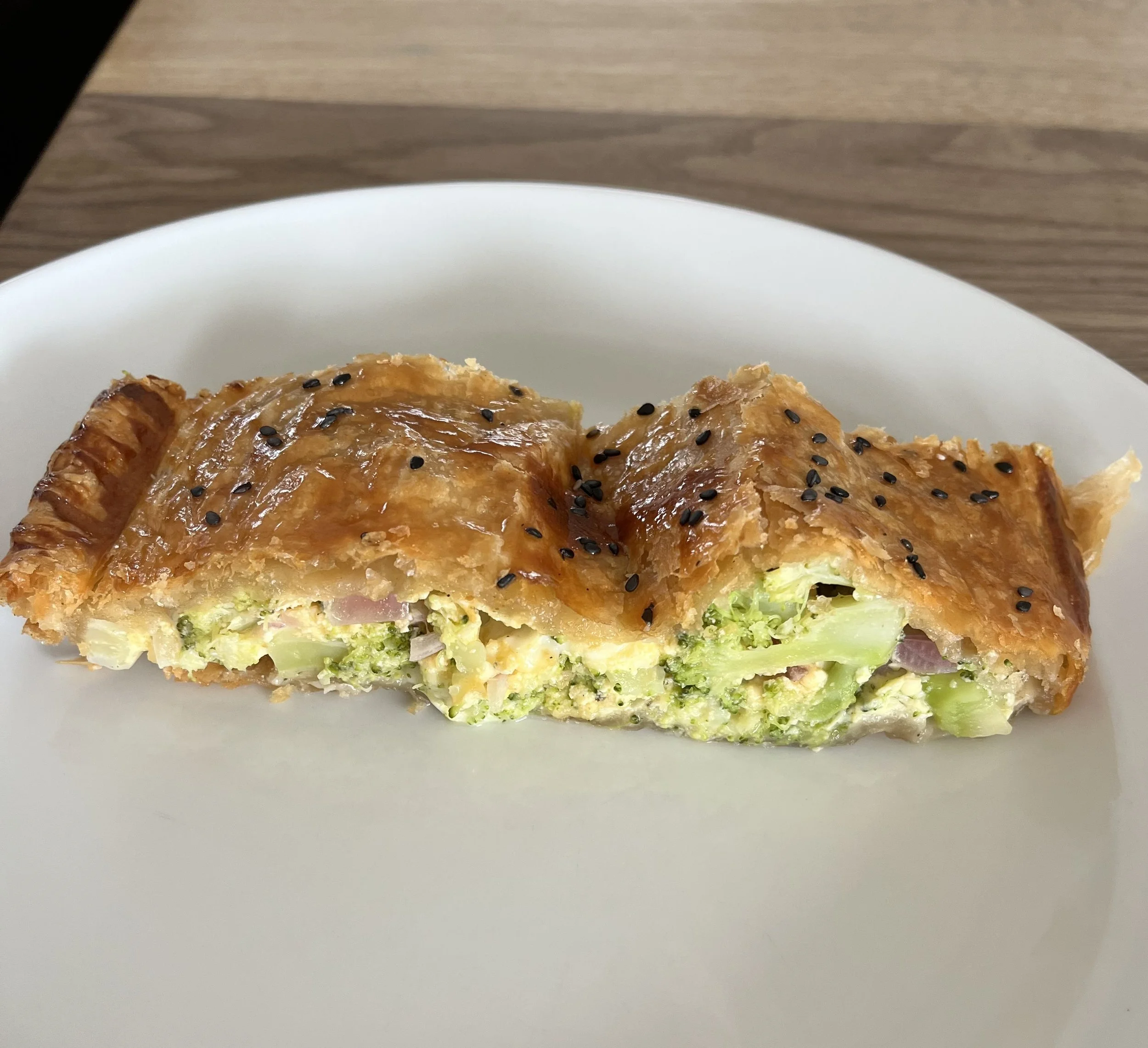 Strudel mit Salat