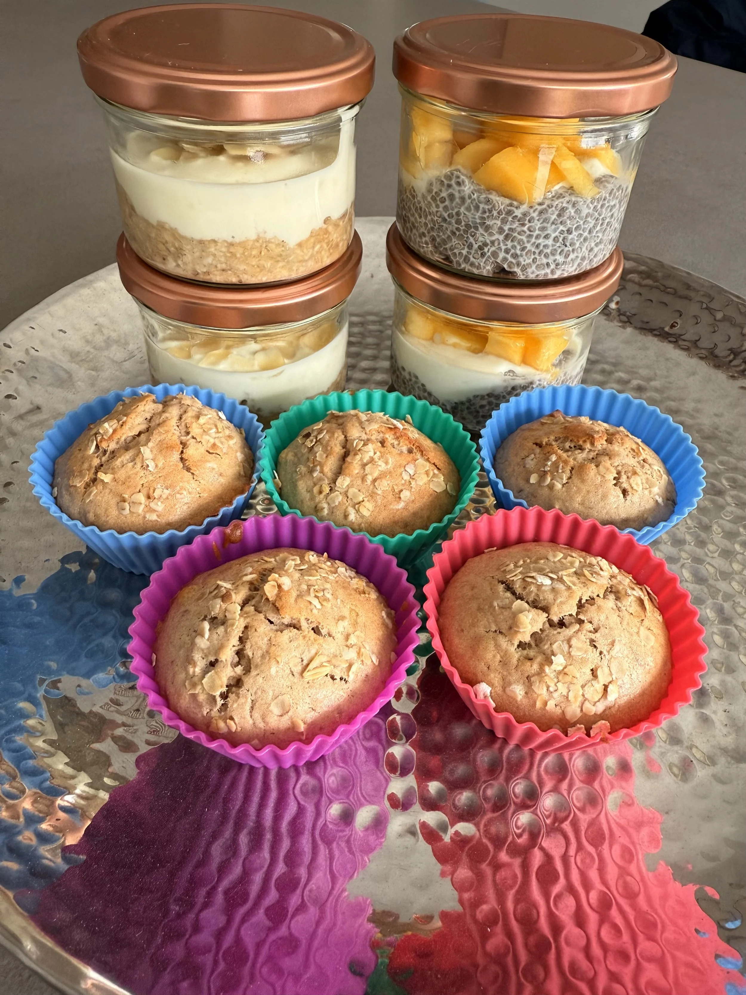 Bananenkuchen Muffins Meal prep