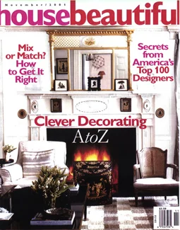 HOUSE BEAUTIFUL, NOVEMBER 2001