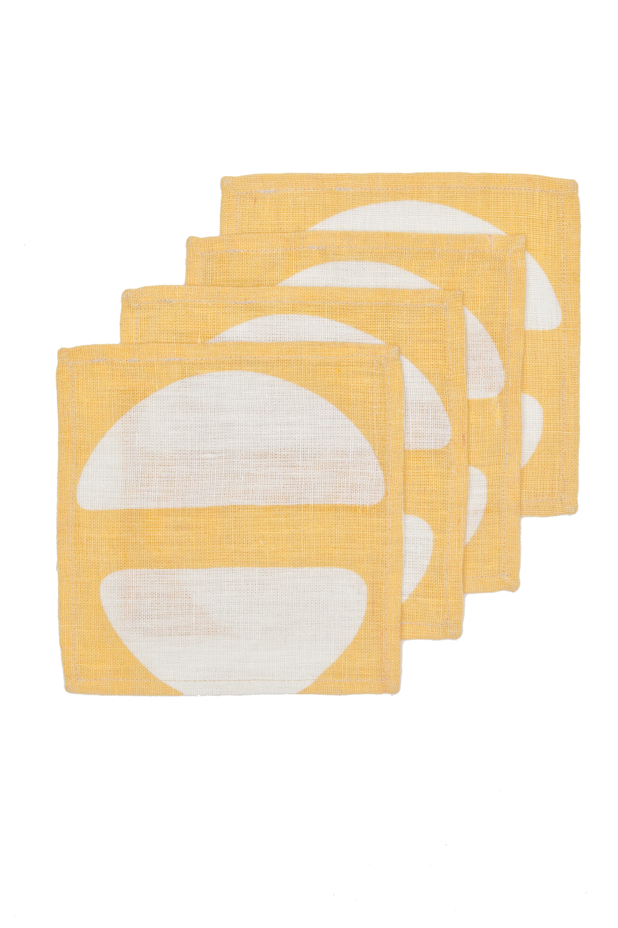 Cocktail Napkin - Dark Yellow - 2.jpg
