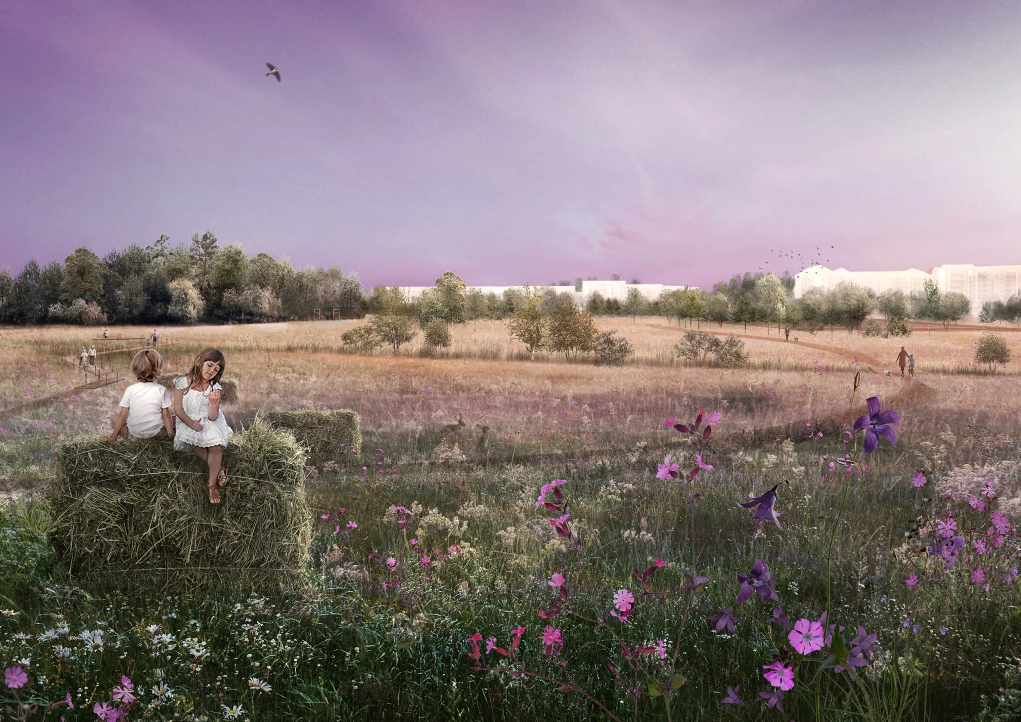  Visualisation for Kyläseppä-Storhemt area recreation. Nomaji Landscape architects Ltd / Assisting landscape architect, illustrator 