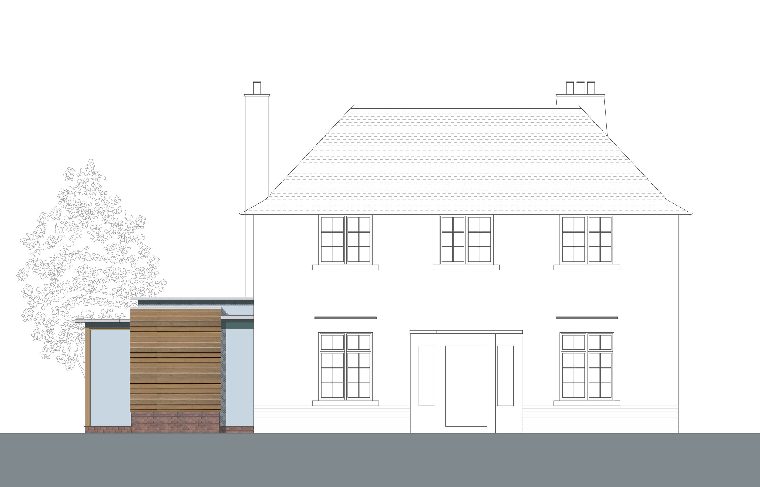David Blaikie Architects_Whitehouse Road Elevation