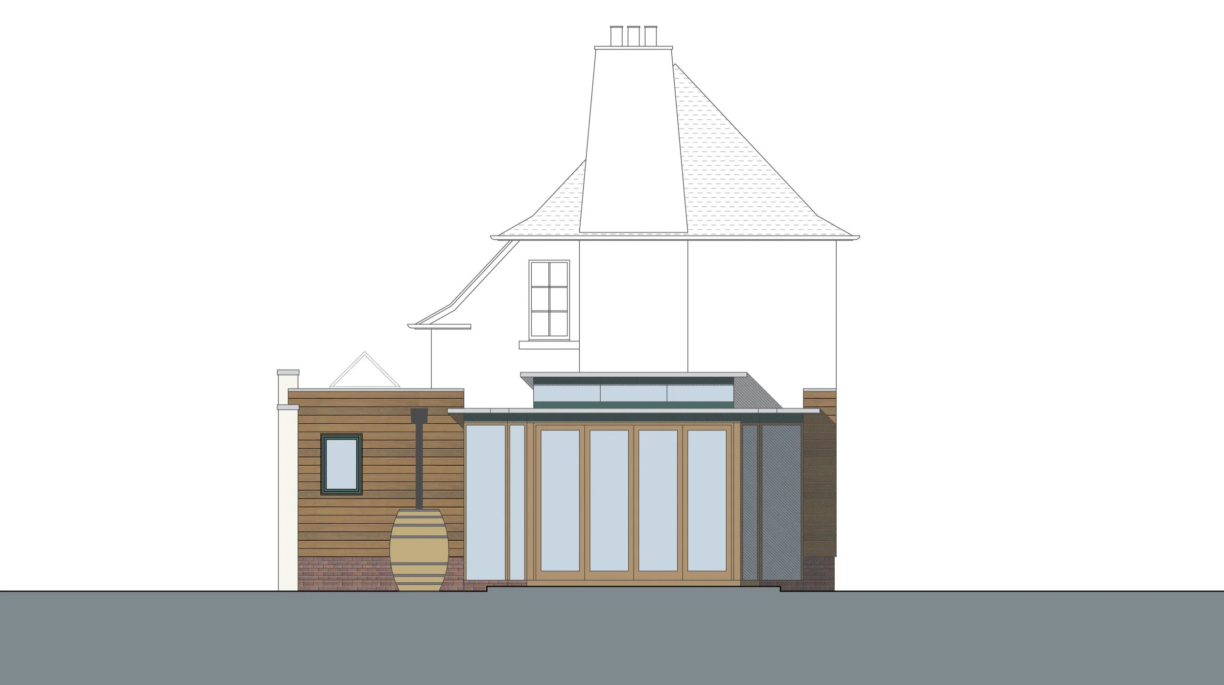 David Blaikie Architects_Whitehouse Road Elevation