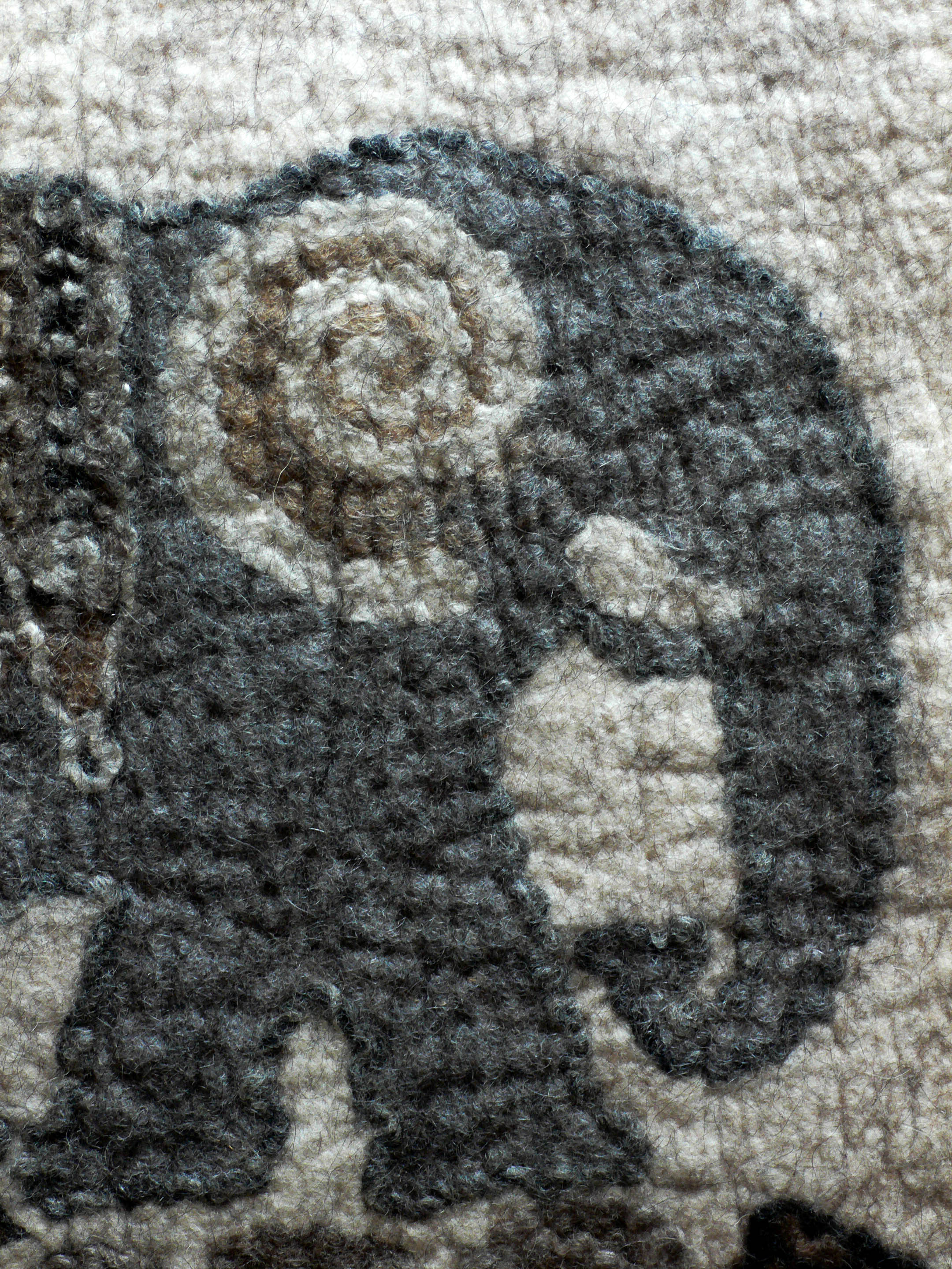Sitzkissen, Elefant, Detail