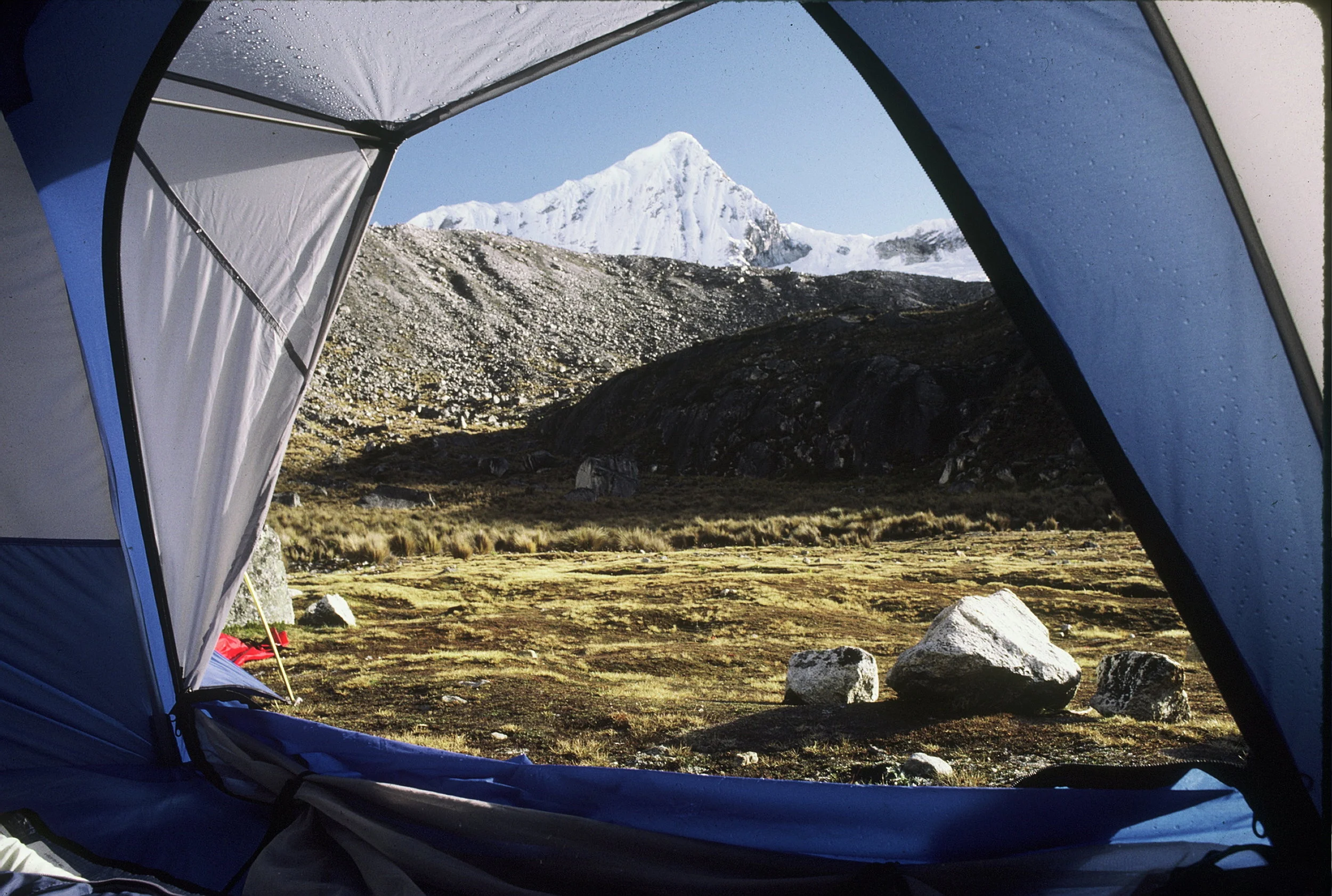 The view from the sleeping bag...